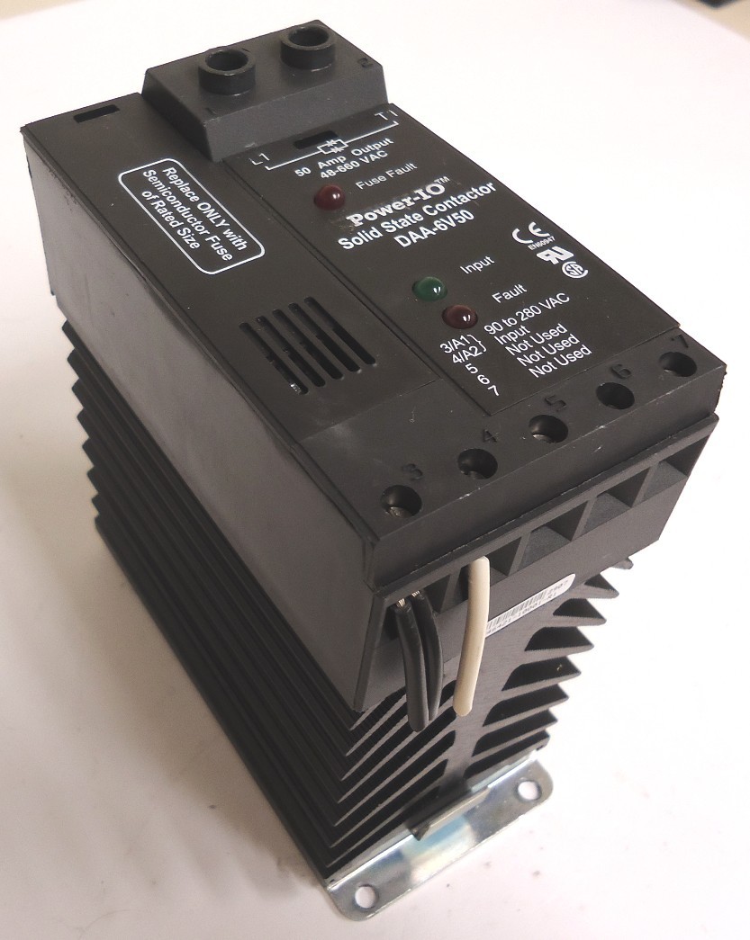 Power-IO DAA3-6V50 Solid State Contactor 50A Output 48-660VAC