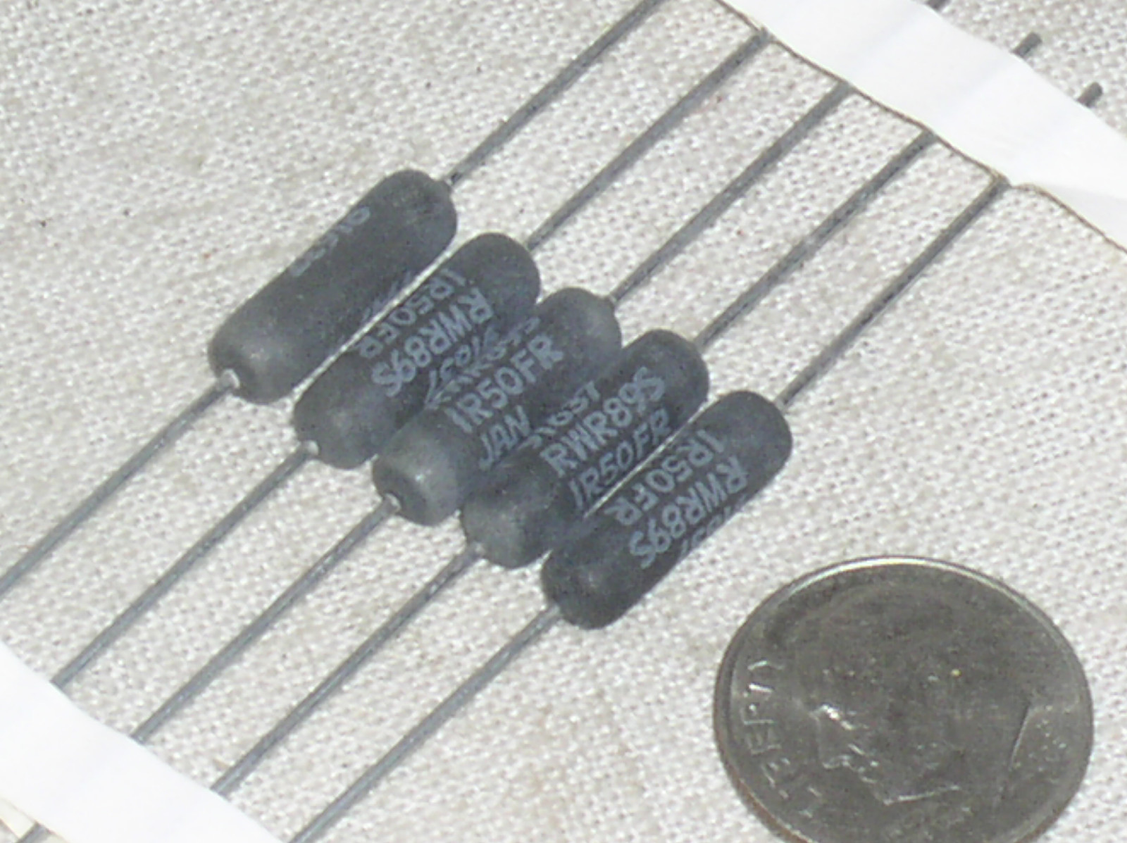 5 DALE WIREWOUND RWR RWR89 RWR89N1R50FR MIL MILITARY RESISTOR 1.5 OHM 3W 1% 3 W
