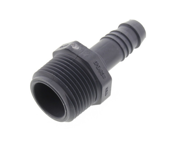 Spears 1436-099 PVC 3/8″Hose Barb Insert X 3/4″NPT Male Straight Adapter Fitting