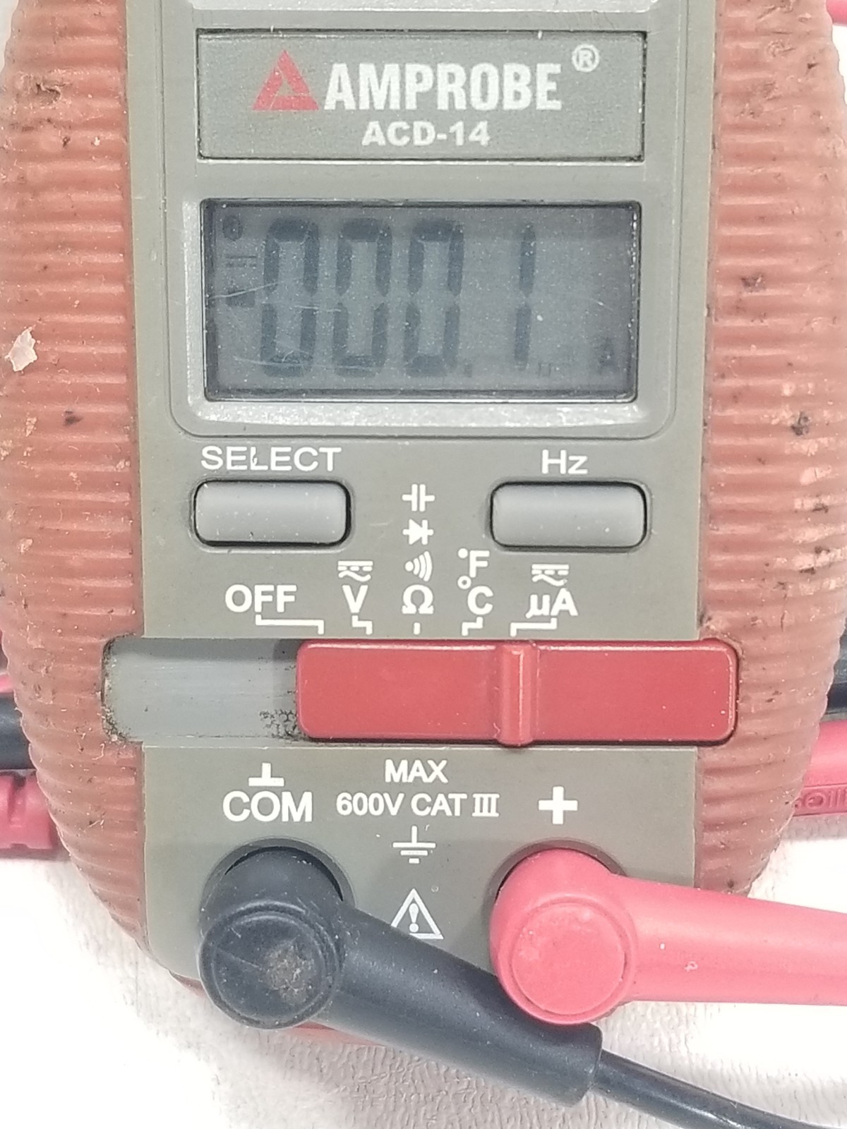 Amprobe ACD-14 Clamp W/Leads CAT III | 400A | 600V Digital Multimeter AC/DC Temp