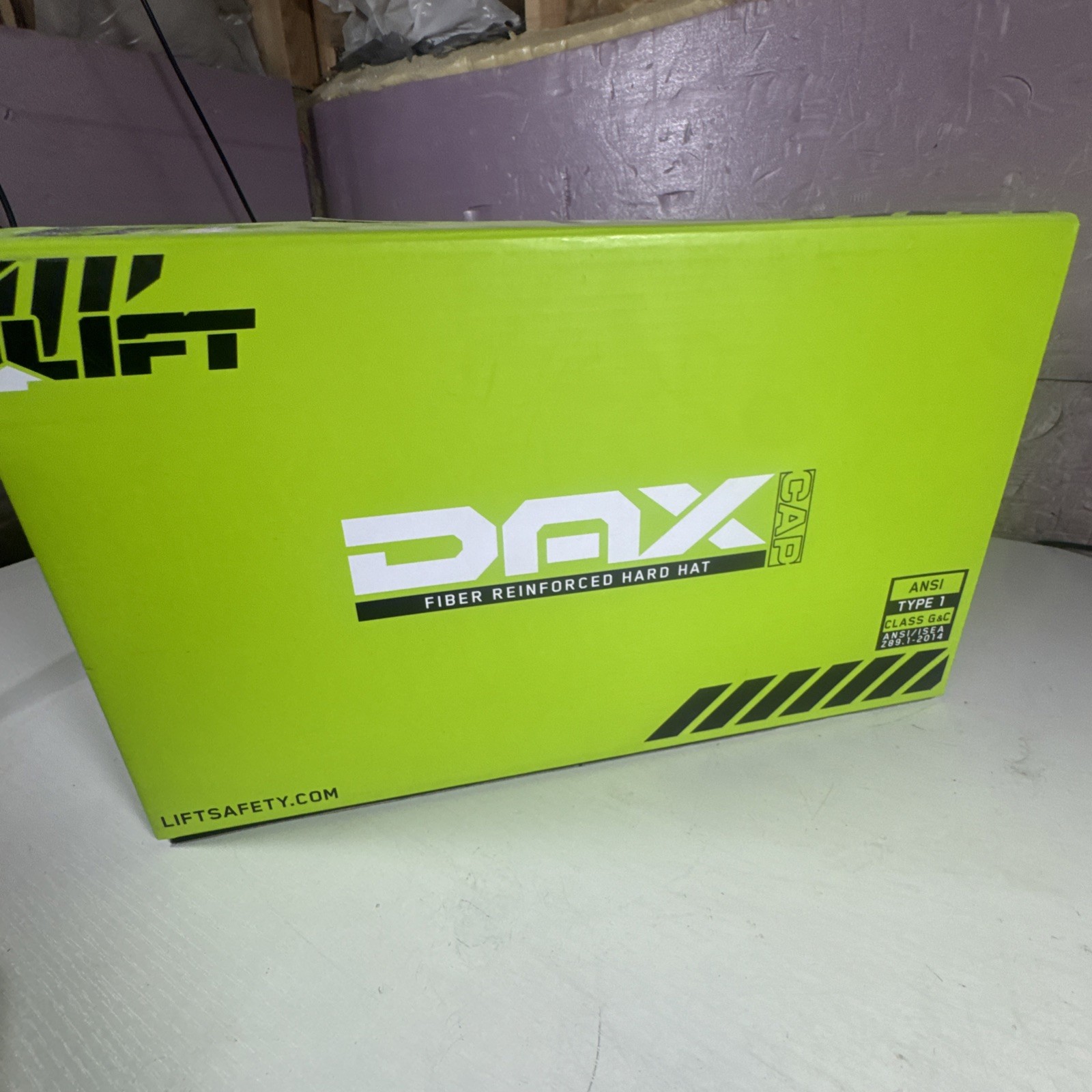 Lift Safety HDFC-17WG Dax Hard Hat Cap Style White w/ Ratchet Suspension