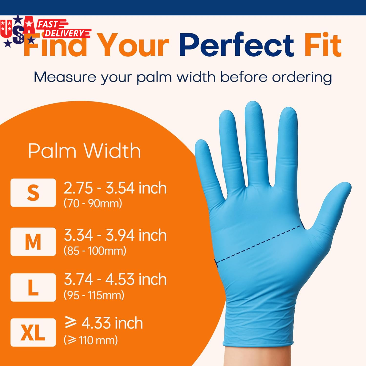 Medical Soft Max™ Nitrile Exam Gloves, 100 Count Latex-Free Powder-Free Non-Ster