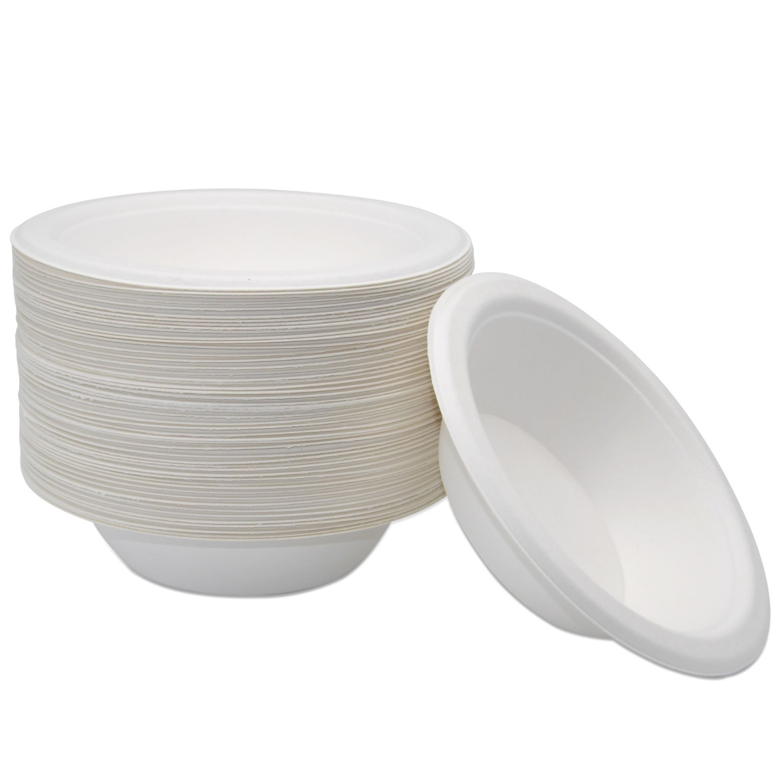 1000ea – 12 oz. Disposable Compostable Paper Bagasse Bowl