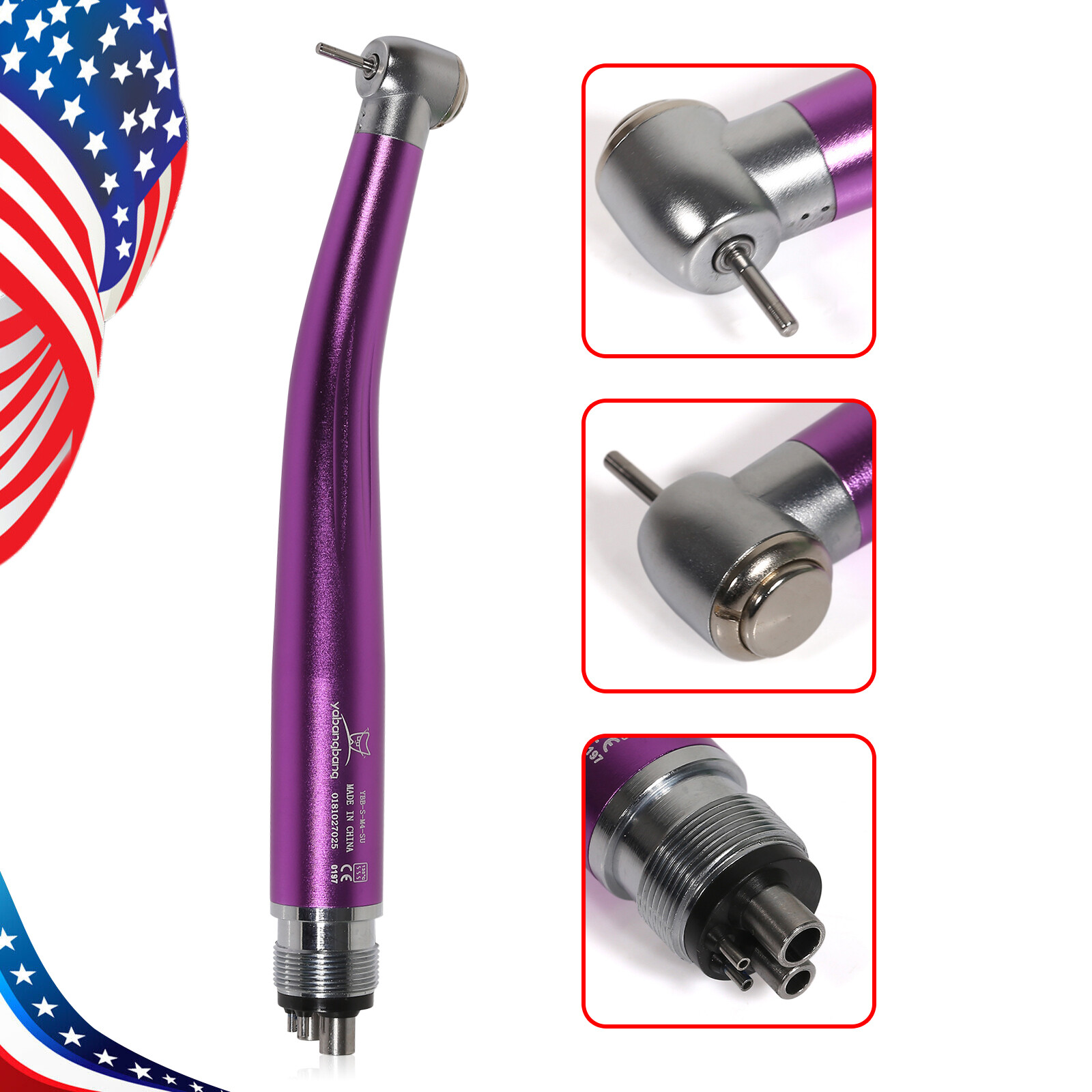 NSK Style Dental Color High Speed Handpiece Turbine Push Button 2Hole/4Hole po