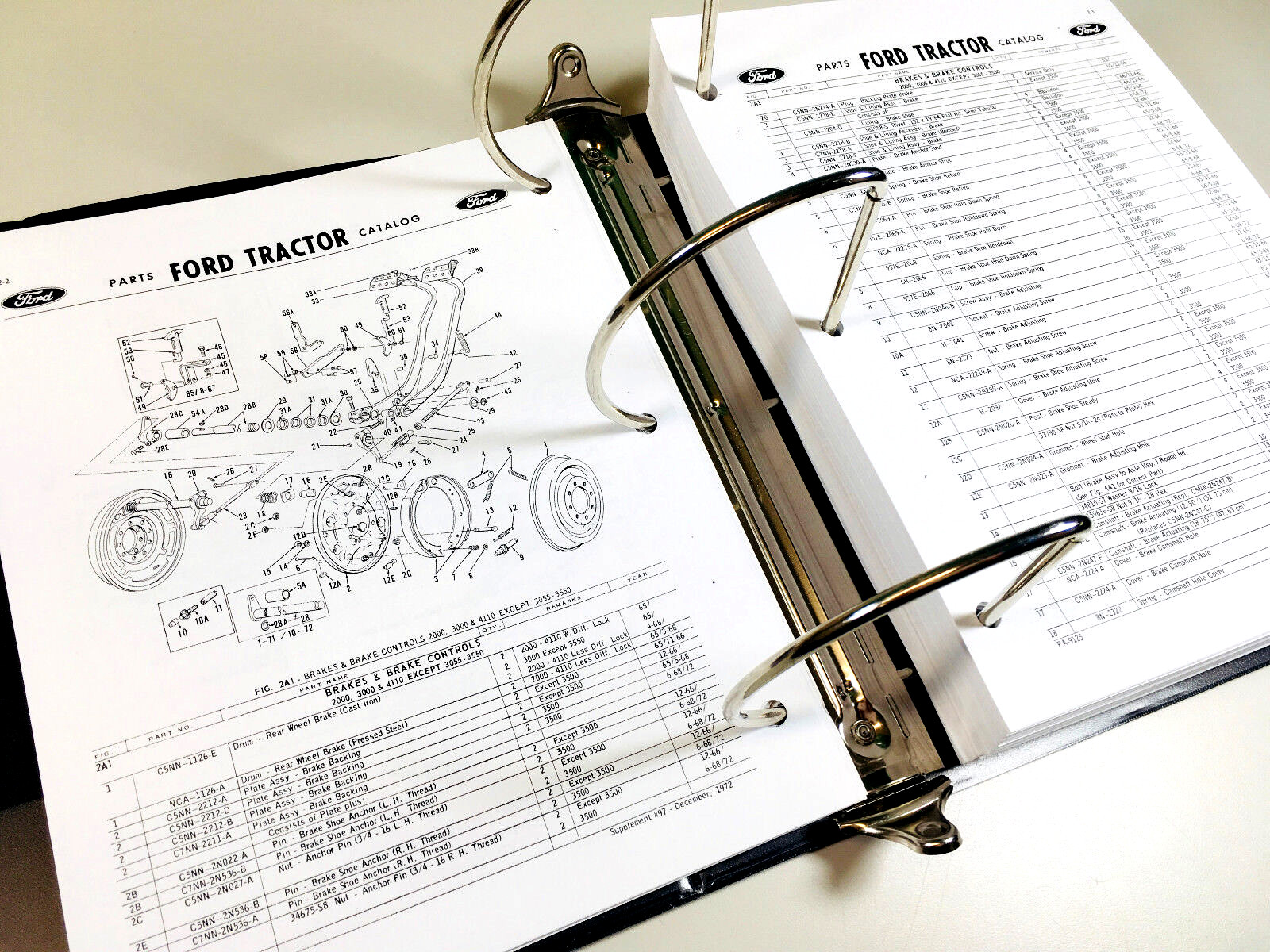 Ford 2000 3000 4000 5000 Series Tractor Service Parts Operators Repair Manual