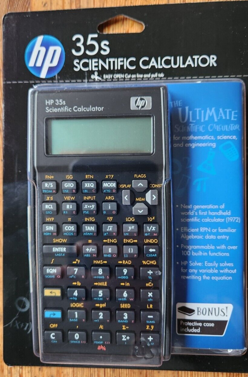 Flawed Screen, Brand New Hewlett Packard HP-35S RPN Scientific Calculator