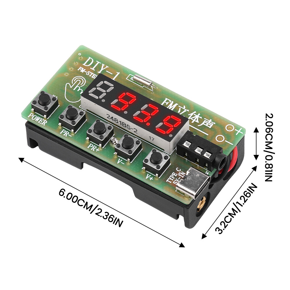 87MHz-108MHz Stereo Receiver Wireless Module AM FM Radio DIY Electronic Kits