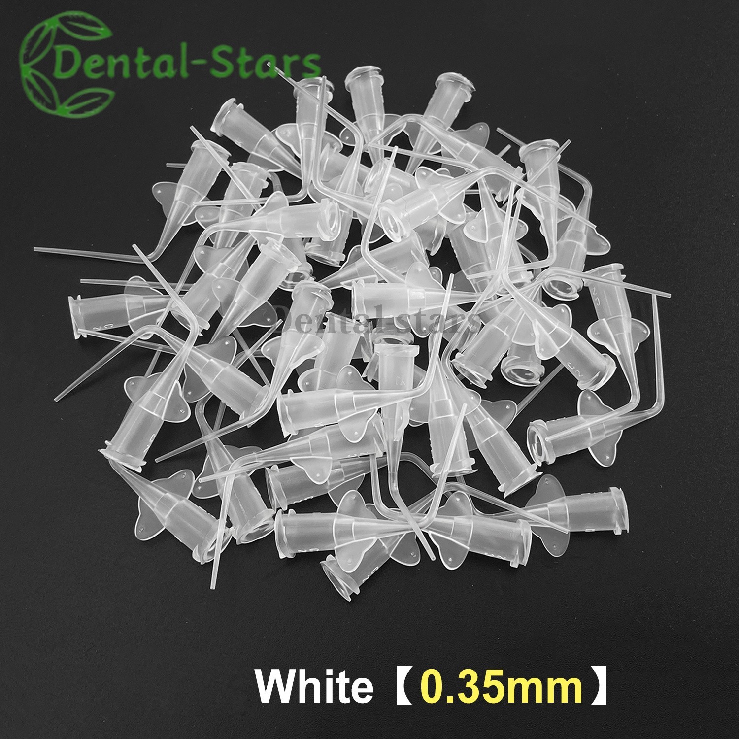 Dental Irrigation Syringe Tip Calcium Hydroxide Delivery Needle Tips PVC 0.25mm