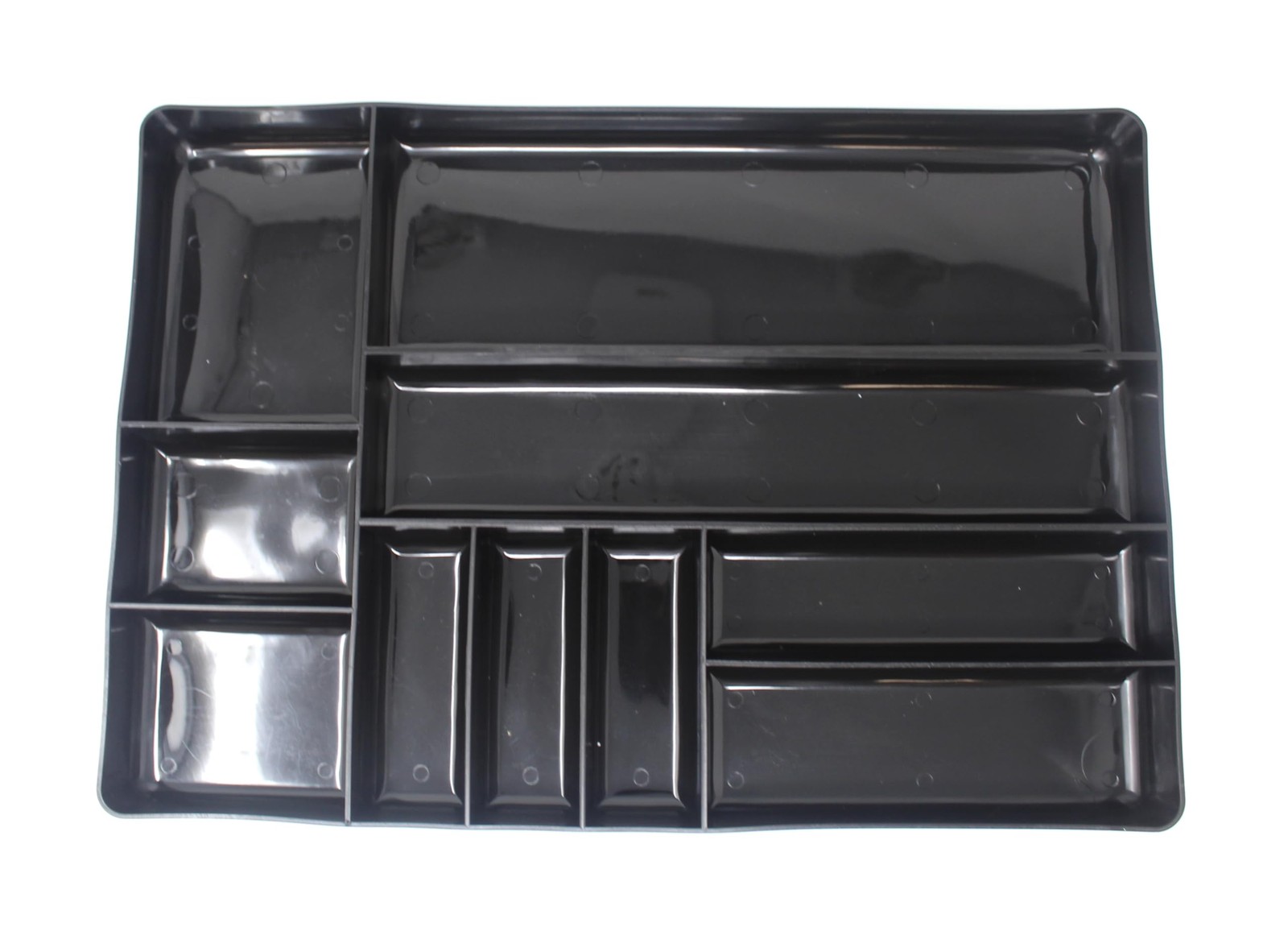JSP Manufacturing Black Stackable Lightweight 10 Compartment Organizer Tray…