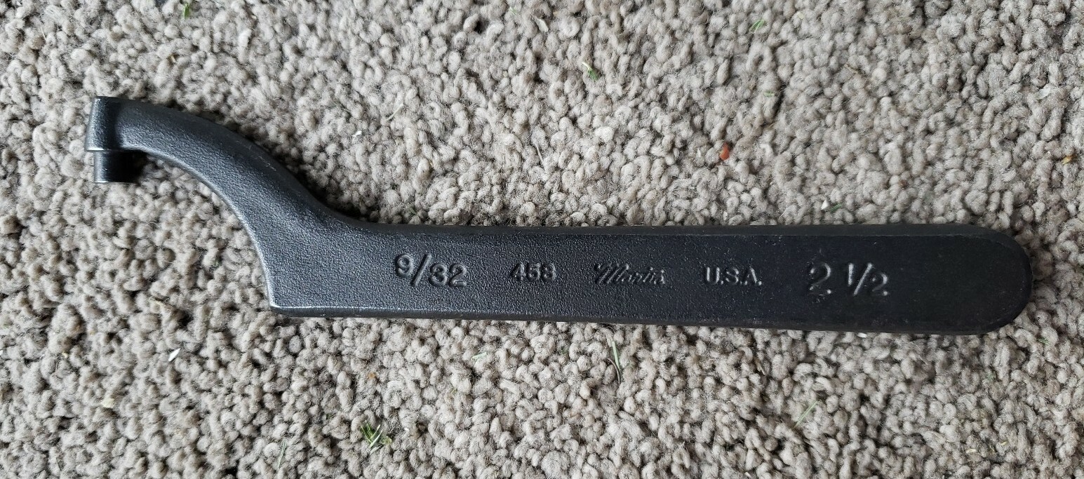 Martin 458 2-1/2″ Pin Spanner Wrench 9/32″ Pin Free Shipping