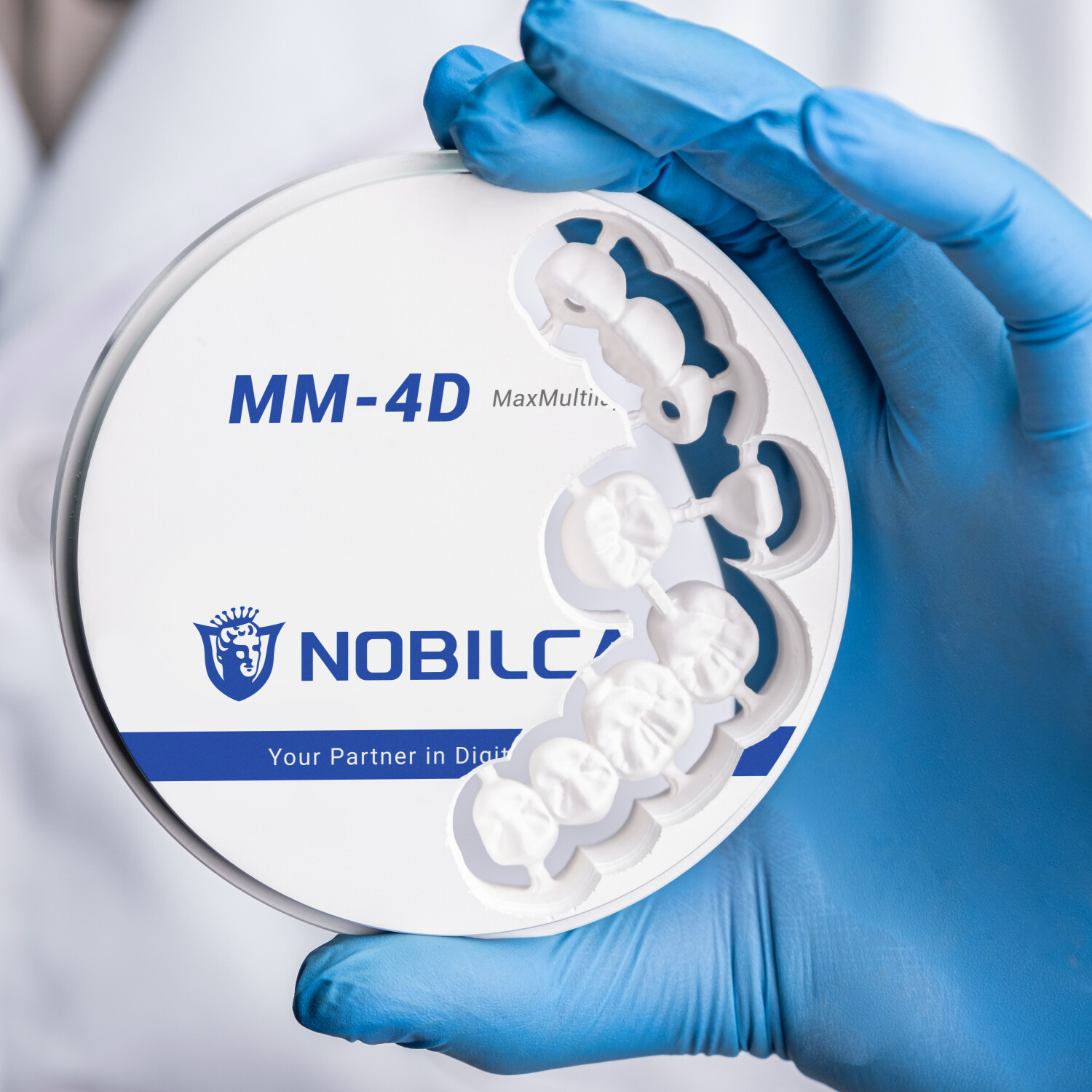 NOBILCAM MM-4D Zirconia Discs CAM/CAD Block, 98mm 1200Mpa Translucency 43-57%