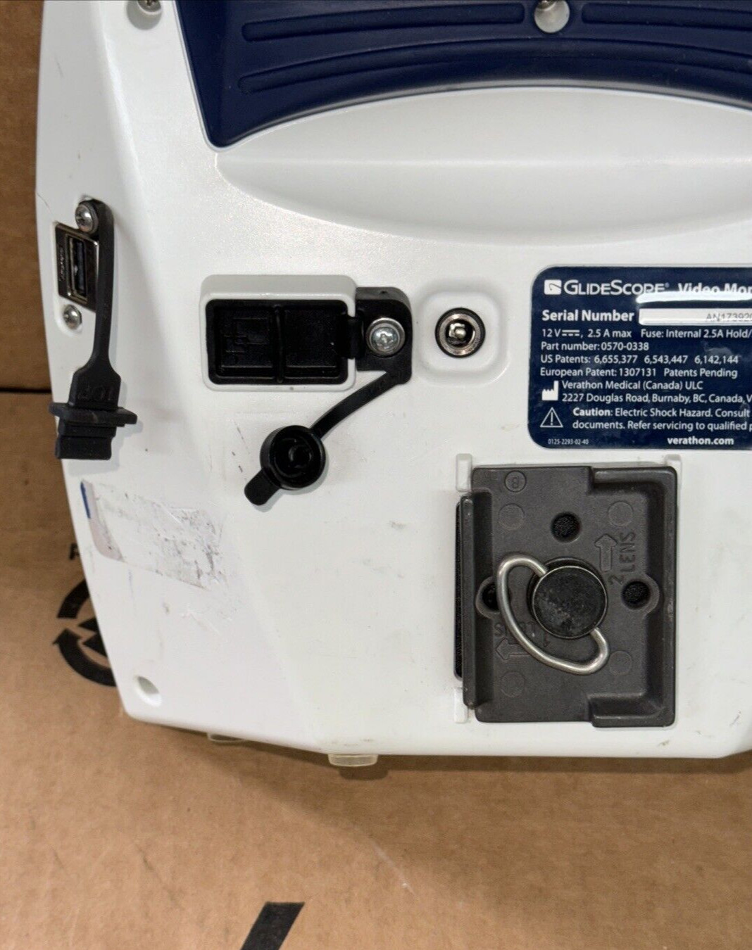 Verathon GlideScope AVL 0570-0338 Portable Video Monitor Laryngoscope