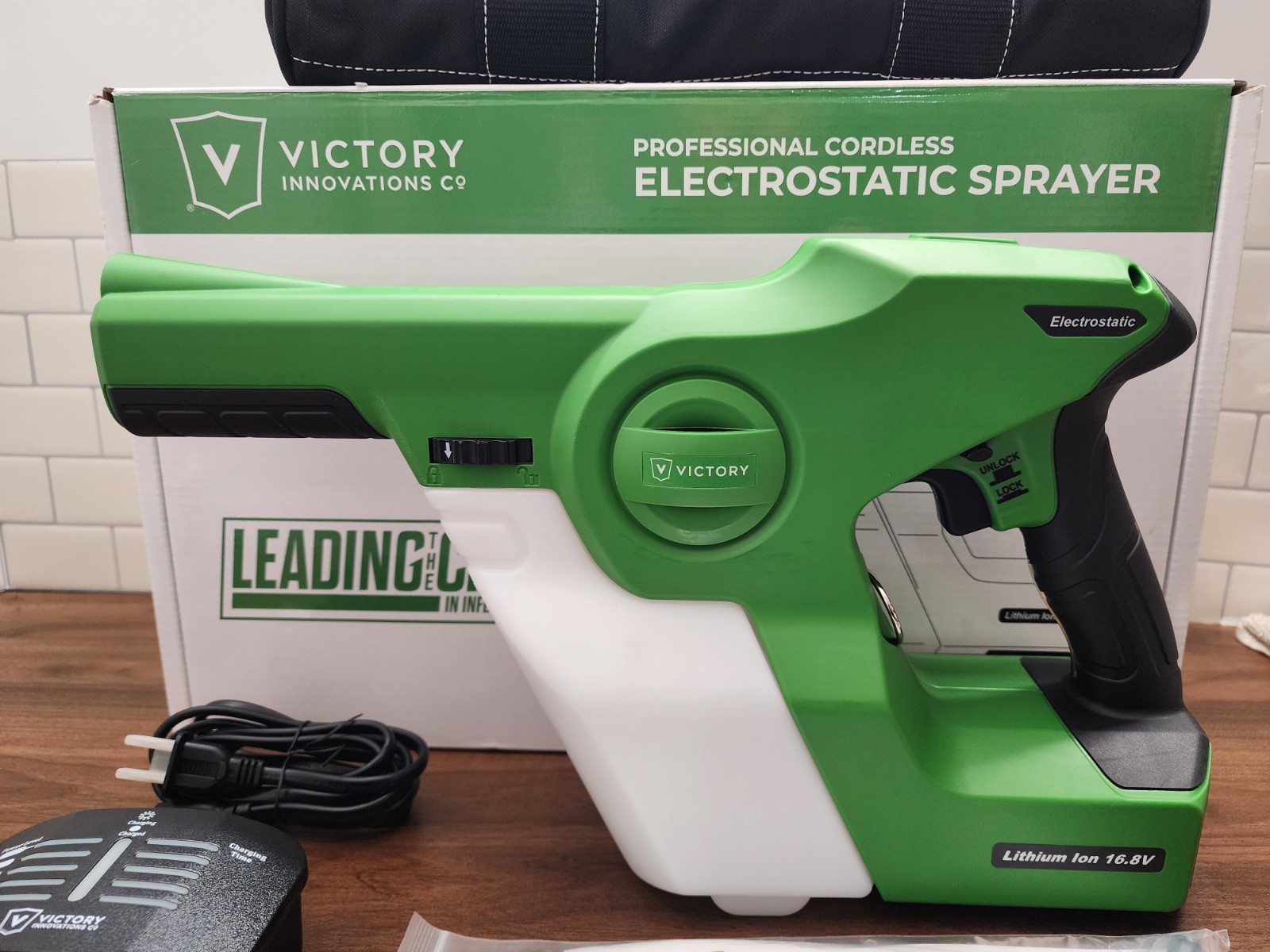 Victory Innovations VP200ESK Cordless Electrostatic Sprayer Kit Handheld NEW