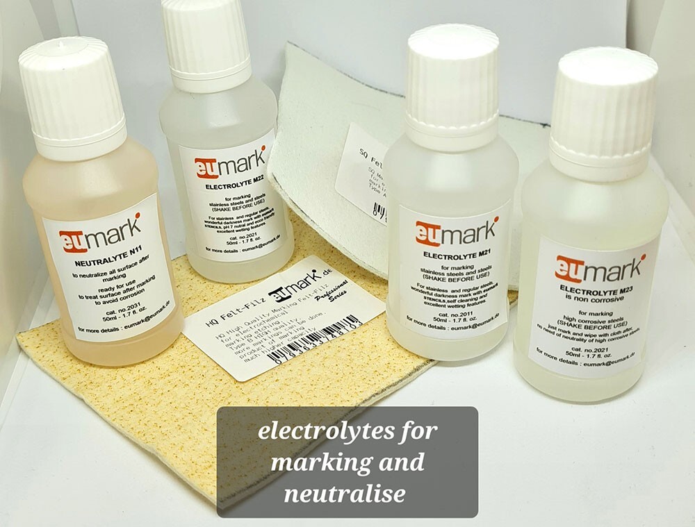ElectroChemical marking and Etching Machine EUmark set 02 Stencil printer USB