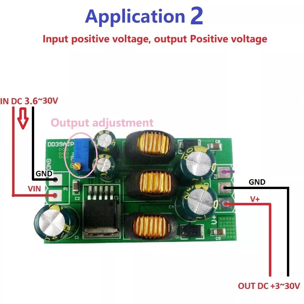 1/2X DC Positive Negative Dual Output Power Supply boost-Buck Converter Module