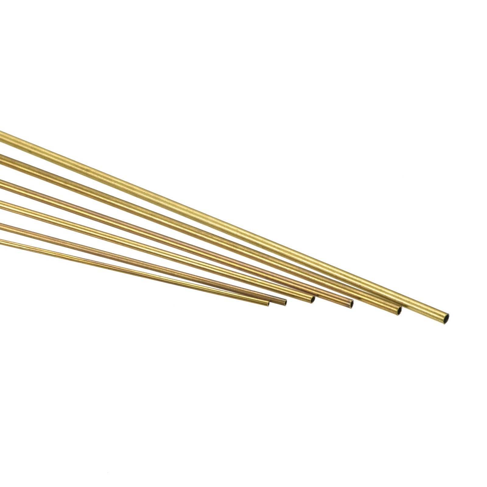 Brass Tube 1mm 1.2mm 1.4mm 1.6mm 1.8mm 2mm OD x 0.2mm Wall Thickness 300mm