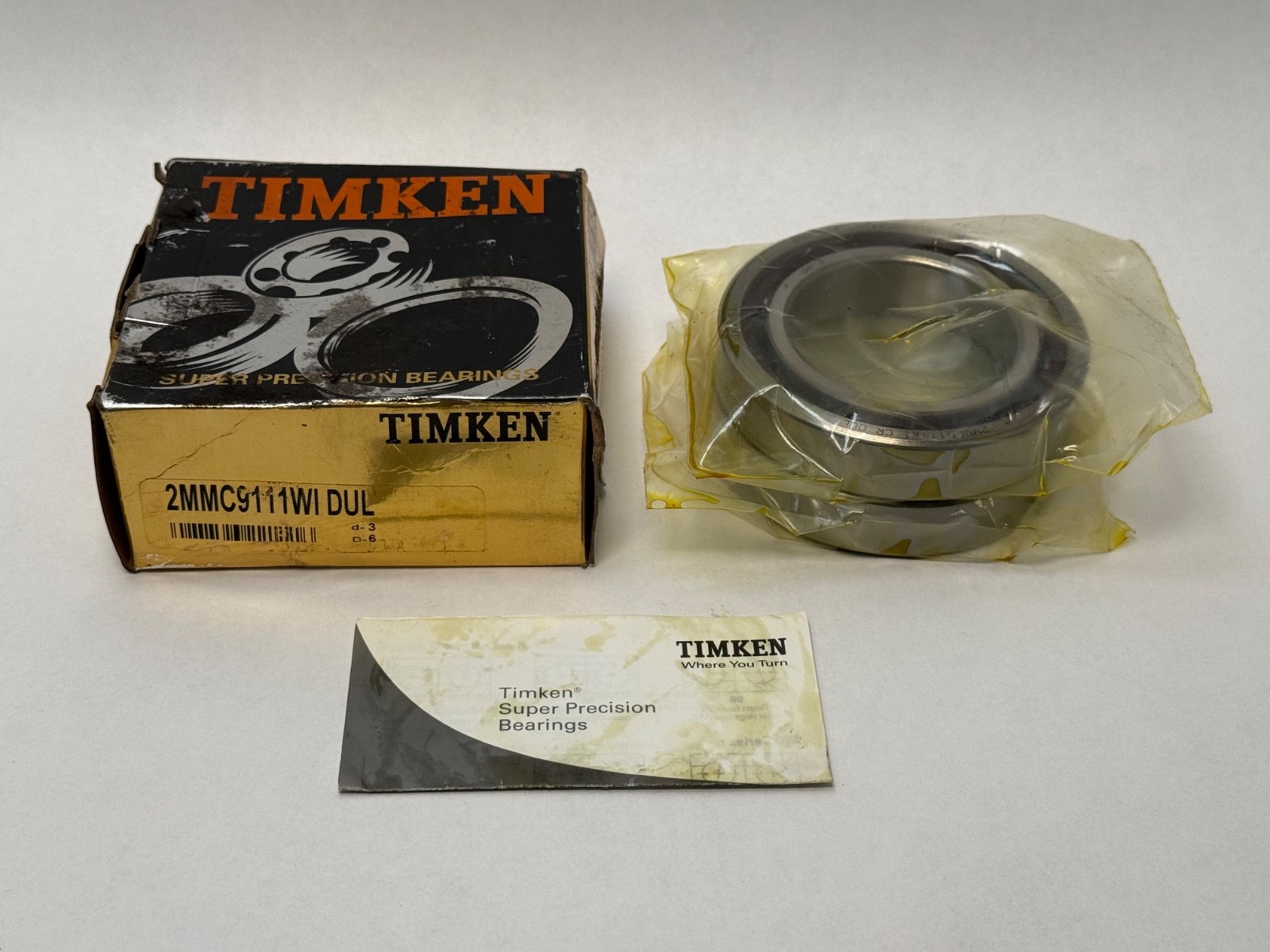 Timken 2MMC9111WI-DUL Angular Bearing 55x90x18 mm 7011CD/HCP4ADGA Hybrid Ceramic