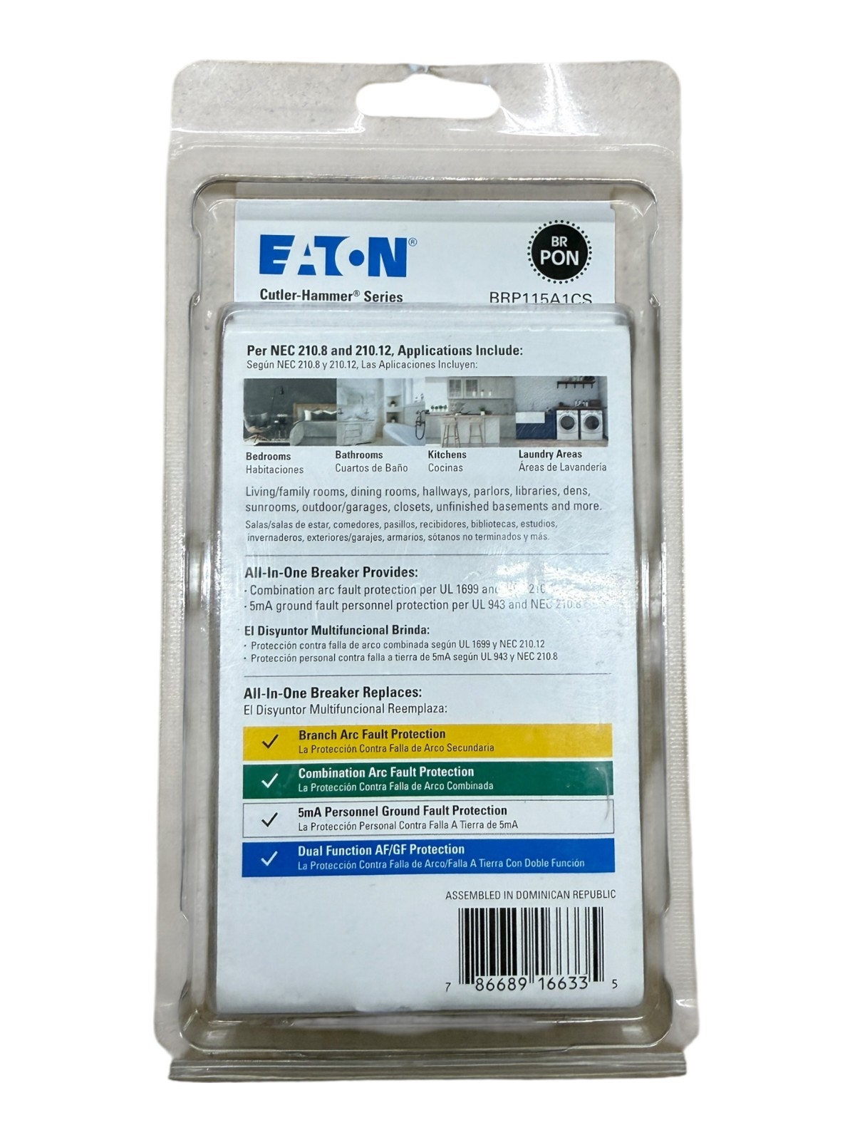 Eaton BRP115A1CS 15A – All In One Breaker