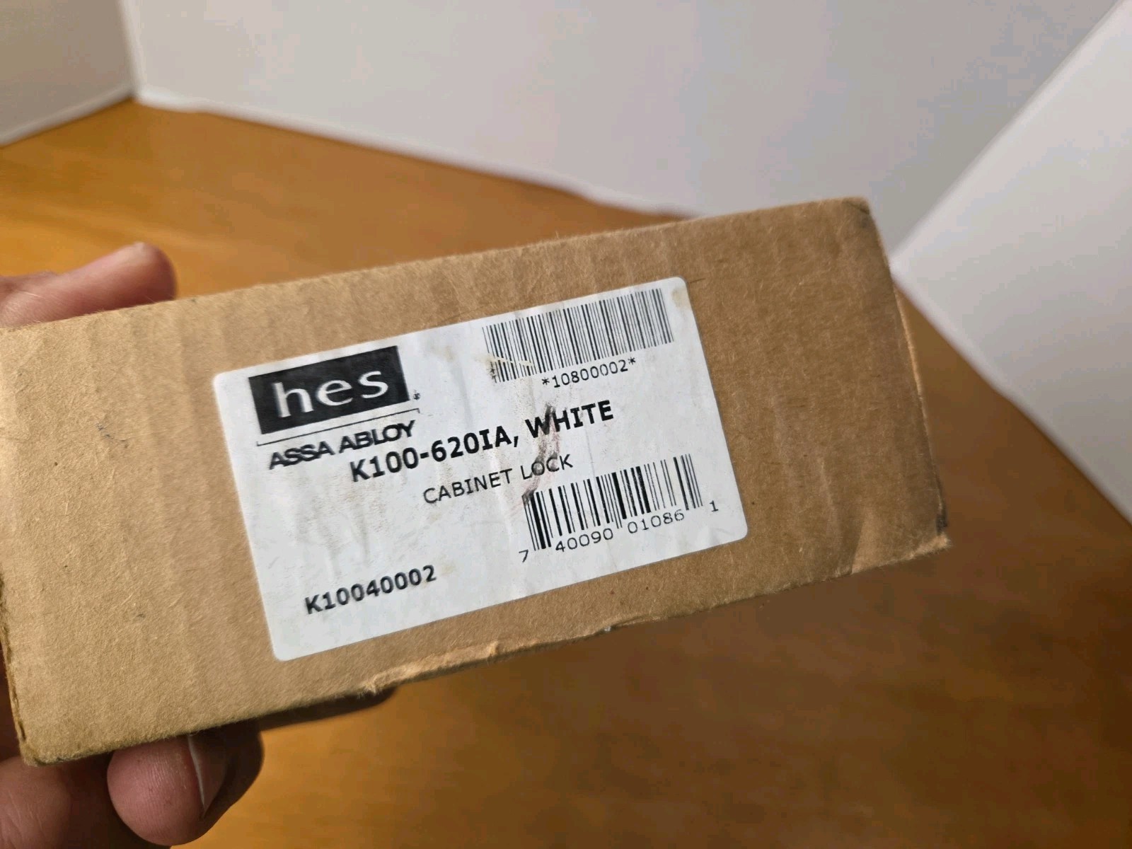 HES ASSA ABLOY K100-620IA WHITE CABINET LOCK