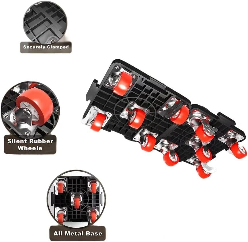 Heavy Furniture Mover Dolly Set with Lifter 5-Wheel Furniture Moving Tools US