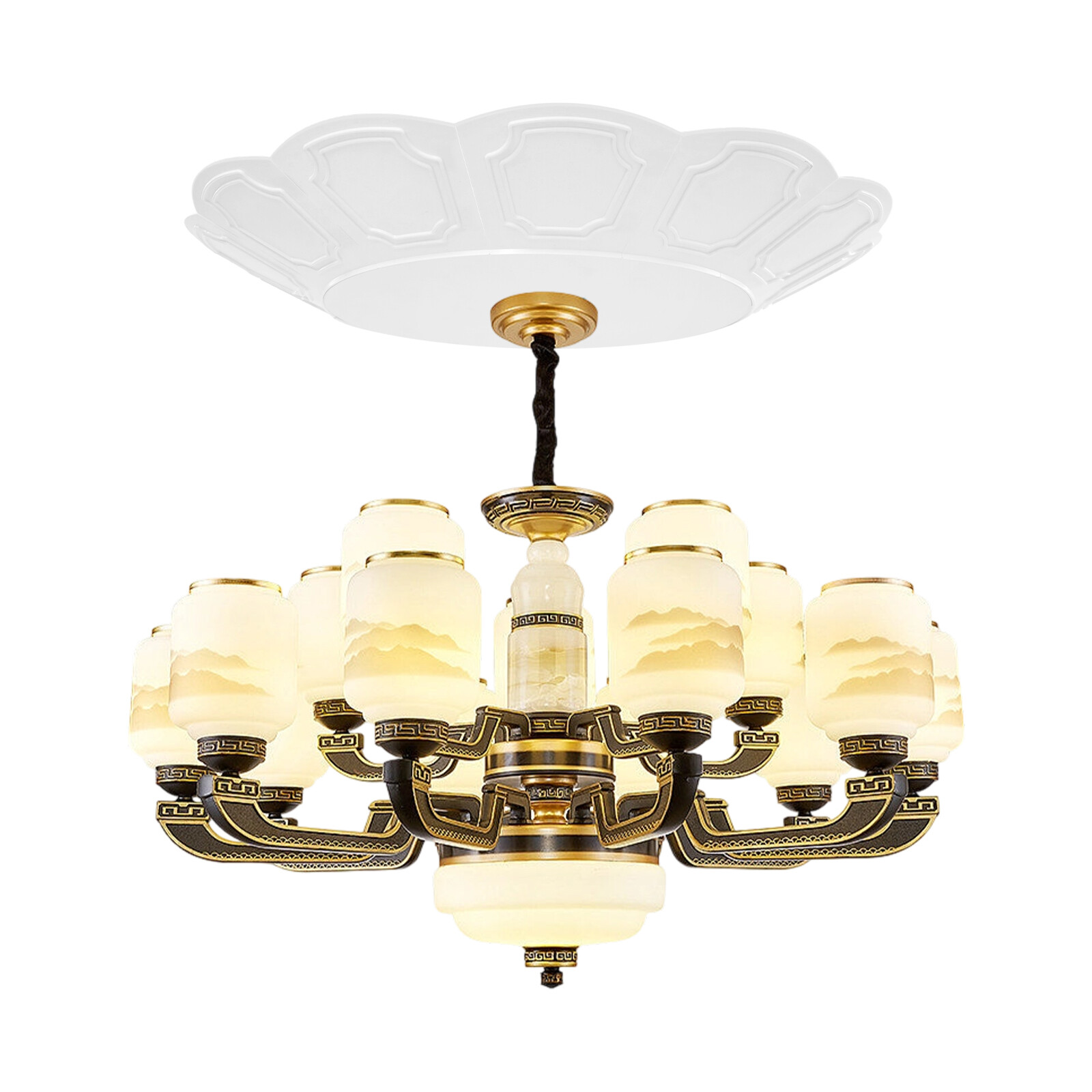 Ceiling Mount Chandelier Cover Chandelier Hoist Lifter Decor Cover 50kg/110lbs