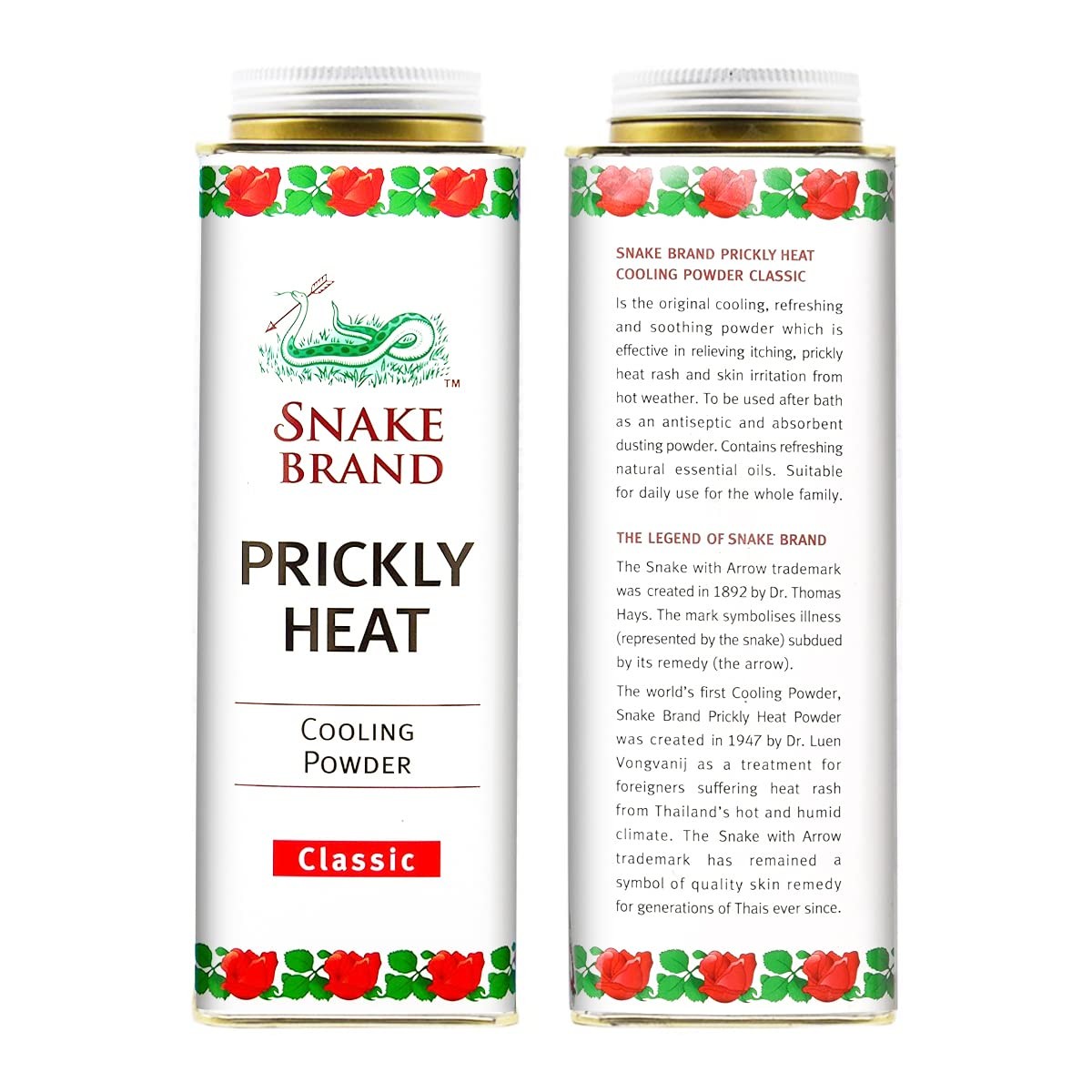 Snake Brand Prickly Heat Cooling Powder For Everyday Use – Anti-Chafing Heat