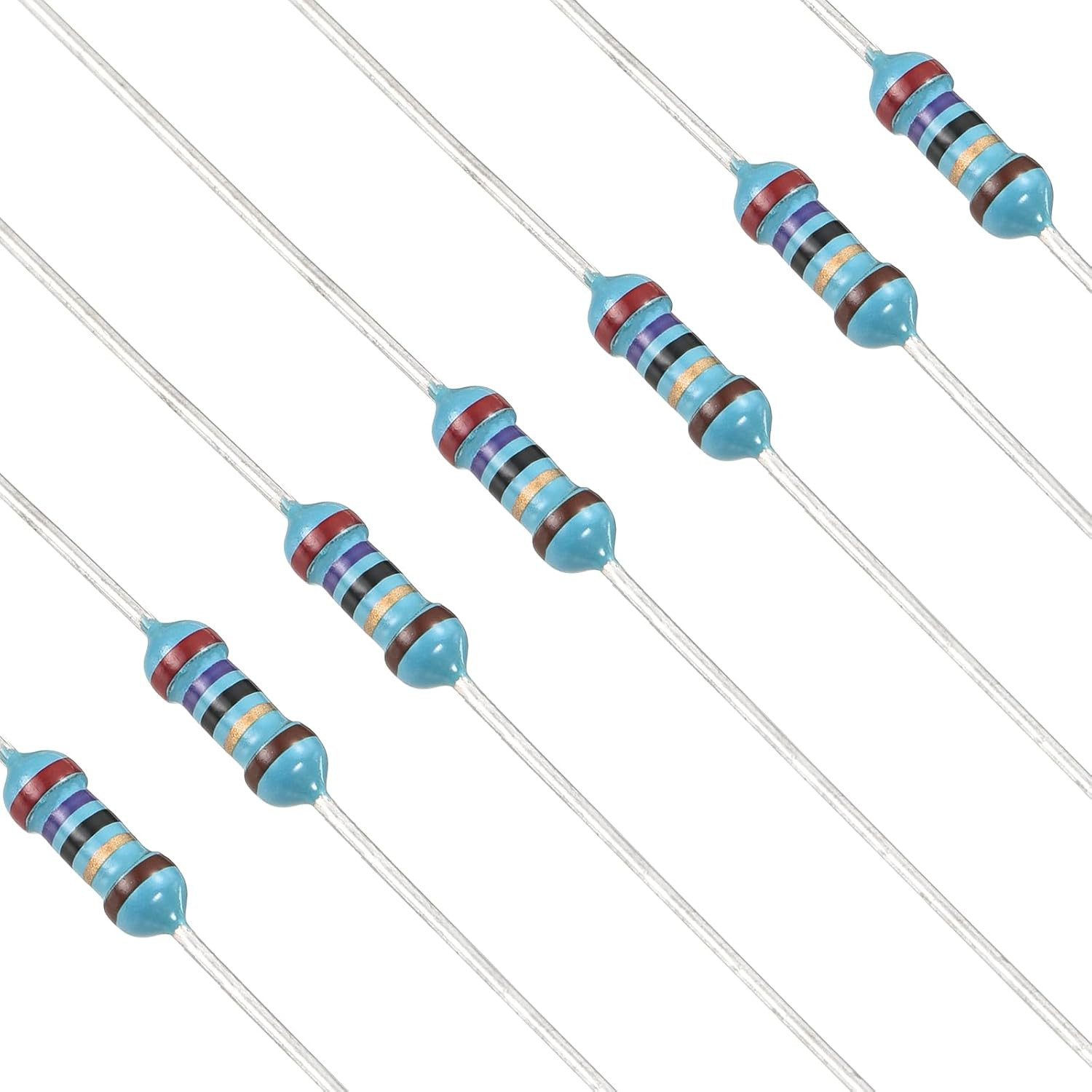 100Pcs 30 Ohm Resistor, 1/4W (0.25W) Metal Film Fixed Resistor, Tolerance +/-1%