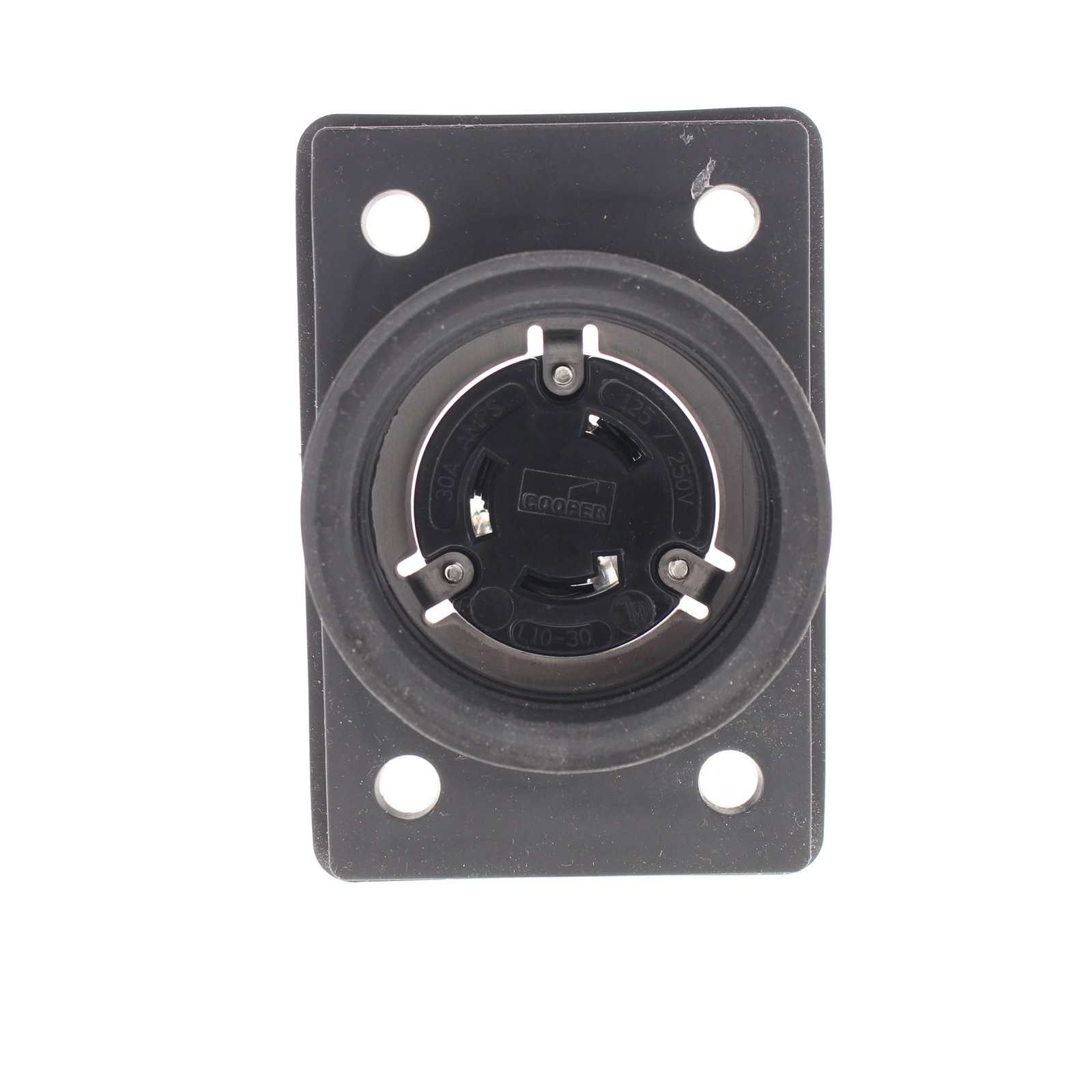 Cooper L1030RWBK Watertight 30A Locking Receptacle Outlet L10-30R 125/250V 3P3W