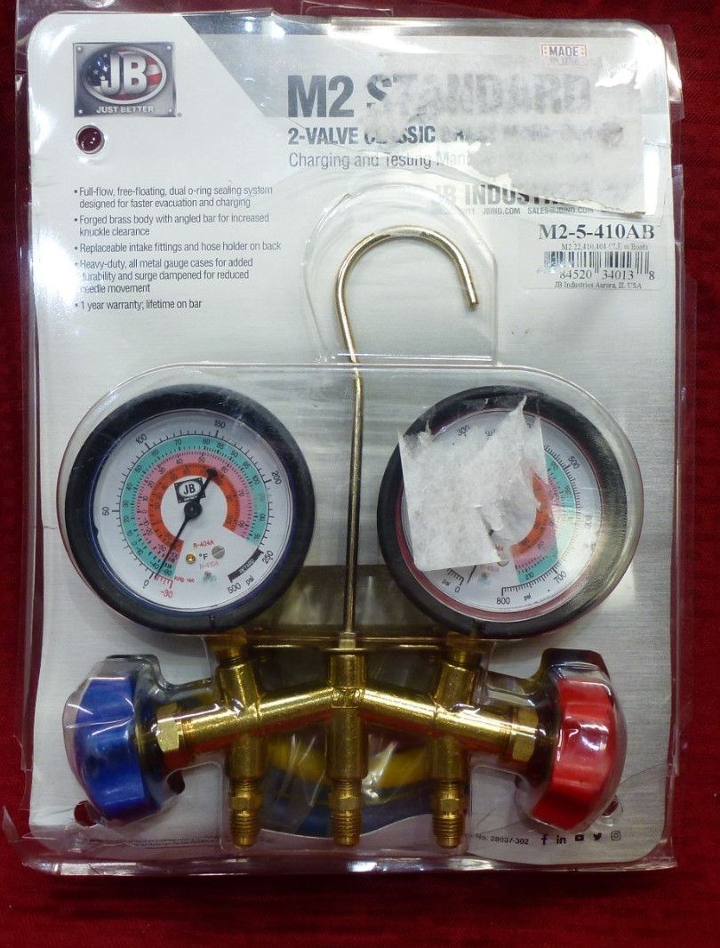 JB JUST BETTER M2-5-410AB 2-VALVE CLASSIC BRASS MANIFORD SET UNUSED 28037-302