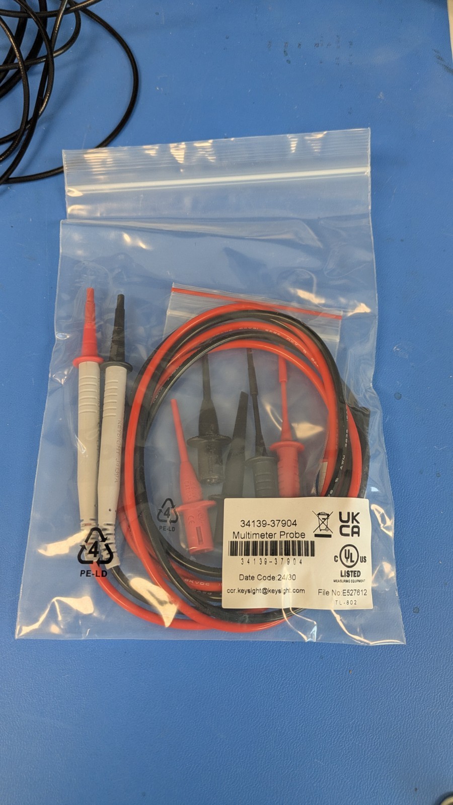 Keysight Agilent 34139 multimeter test lead probe 1000v 15A