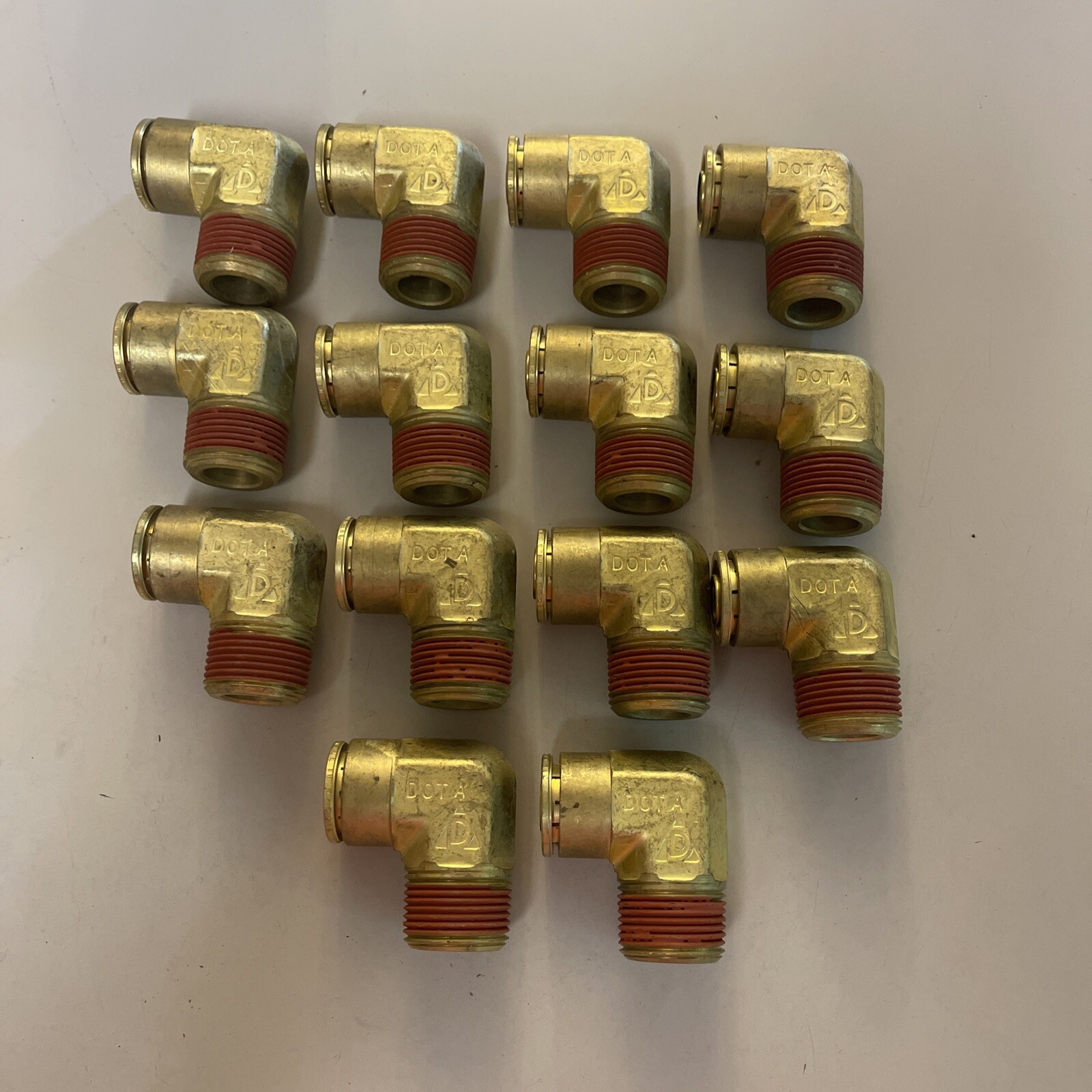 14 New Brass Elbows 3/4” x 3/4” NPT push in DOT 90degree