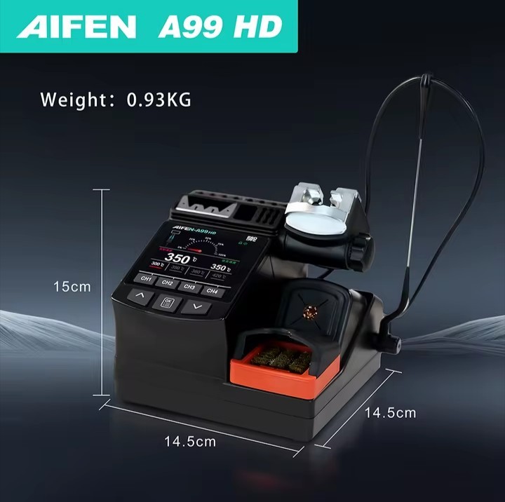 AIFEN–A99 HD Precision Tweezers With 210/245 Soldering Station FULL SET