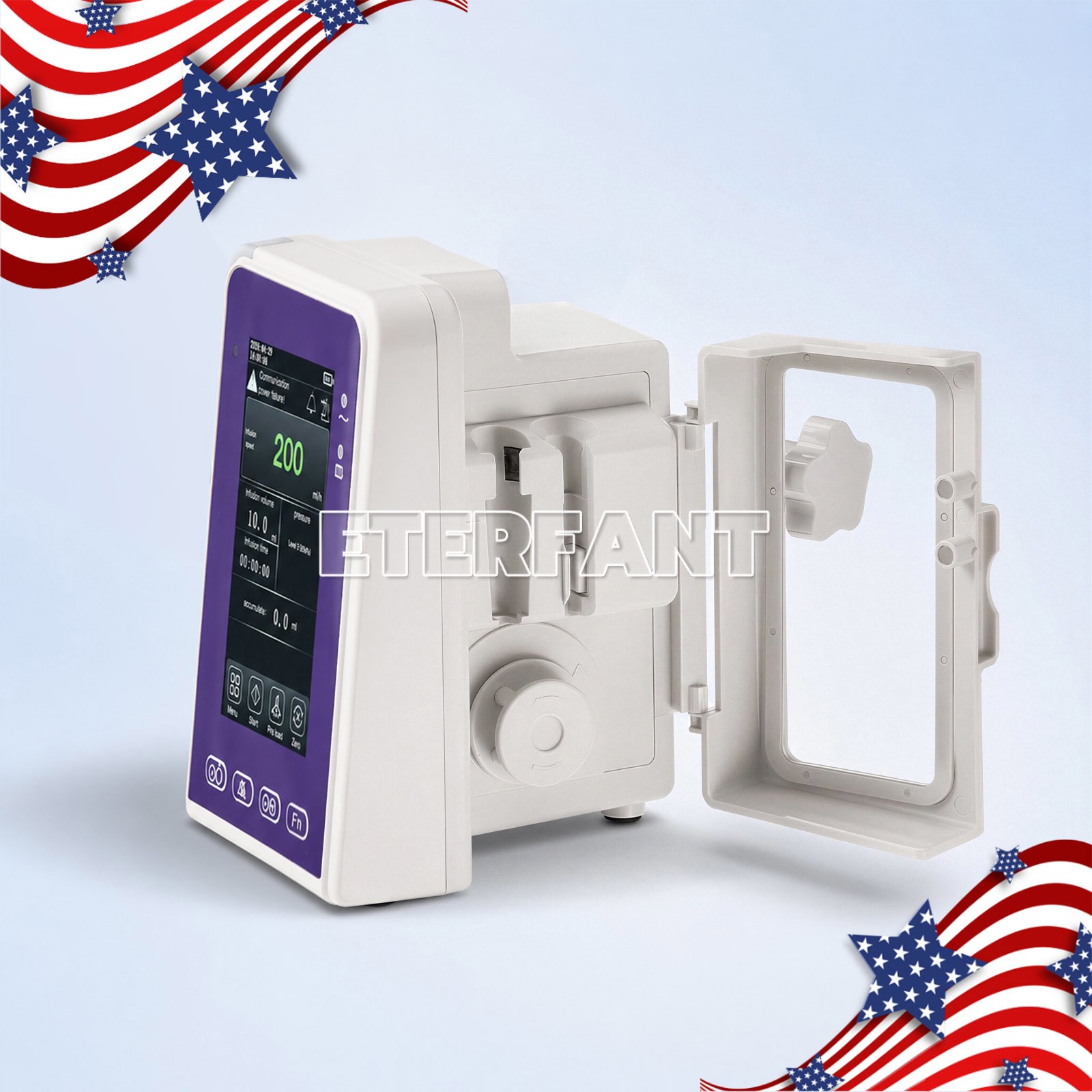 Portable 6-mode LCD Touch Screen Enteral Feeding Pump with Adjustable Pole Clamp