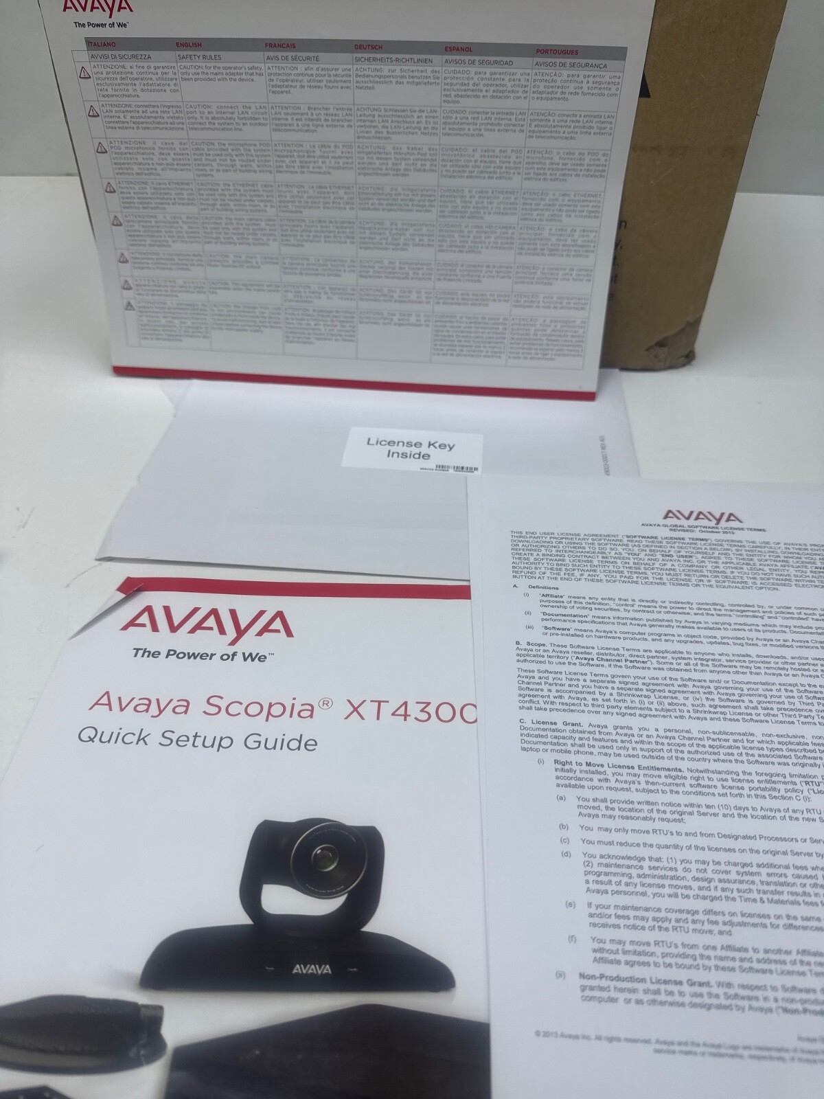 Avaya Scopia XT4300 Room System WITHOUT ANY ACCESSORIES