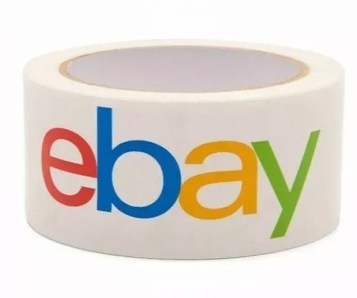 5 Rolls eBay Packing Shipping Tape Multicolor Logo 2″ x 75 Yards Per Roll 5-Pk