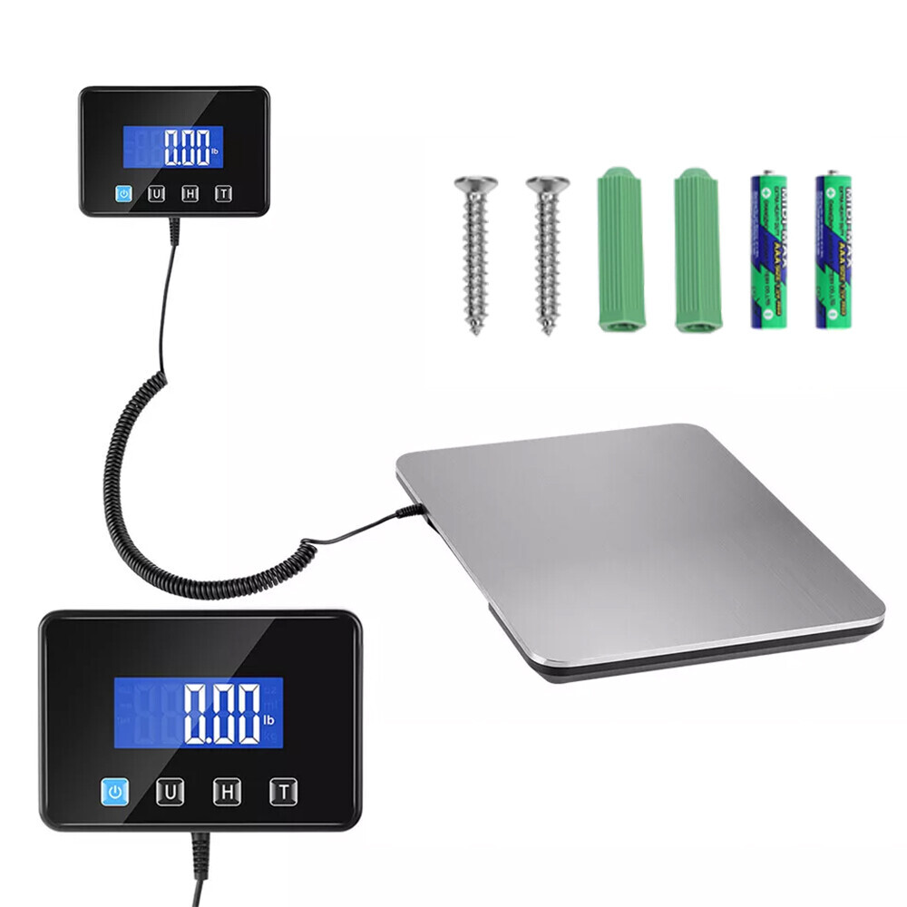 200kg 440lbs LCD Digital Postal Parcel Scales Platform Postage Shipping Weighing