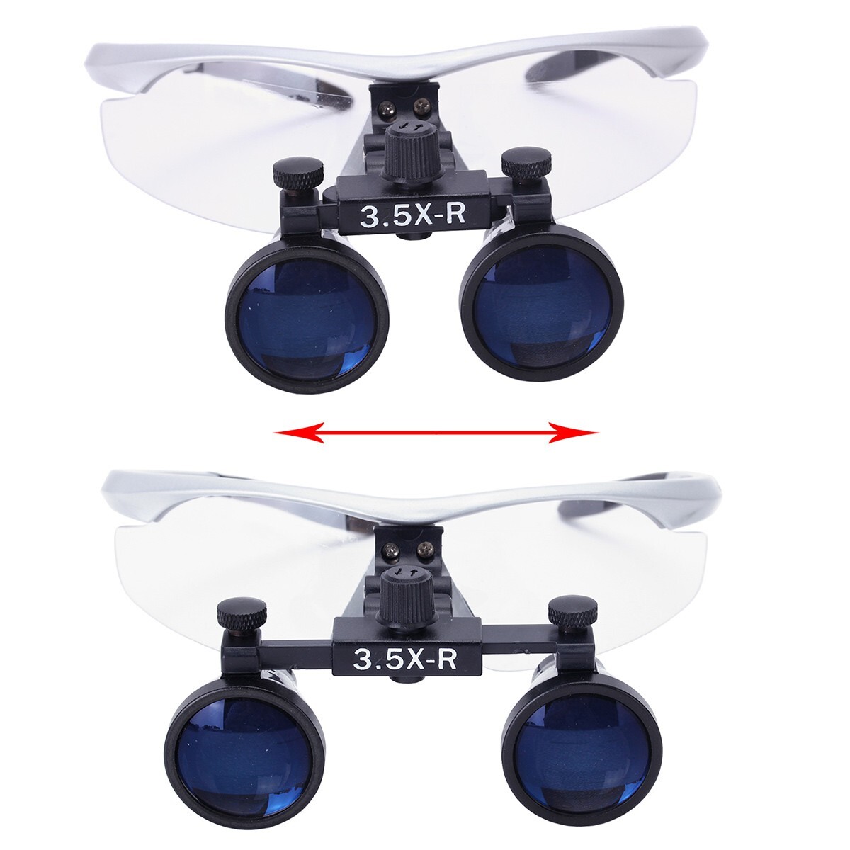 Dental Loupe Surgery Surgial 3.5X Magnifiation Binoular Headlight LED Light