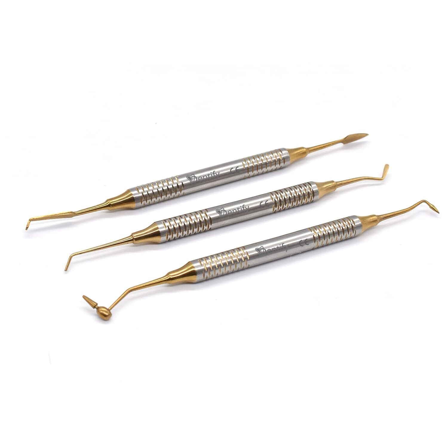 GERMAN Dental Composite Filling Instrument Gold Titanium Coated Restorative Kit
