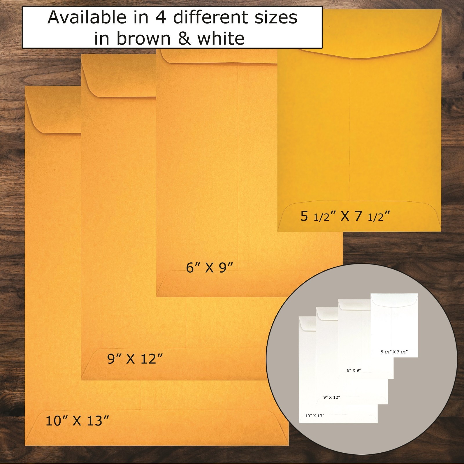 6″ x 9″ Premium Catalog (Open End) Envelope, Brown Kraft, 5(500/Box)