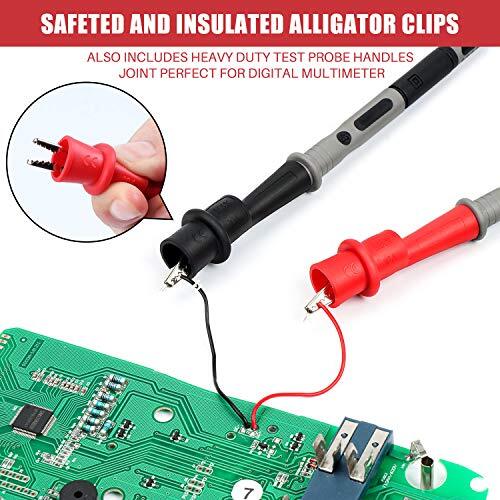 8Pcs Multimeter Test Leads Set w/Alligator Clips,1000V 10A CAT III & CAT IV 600V