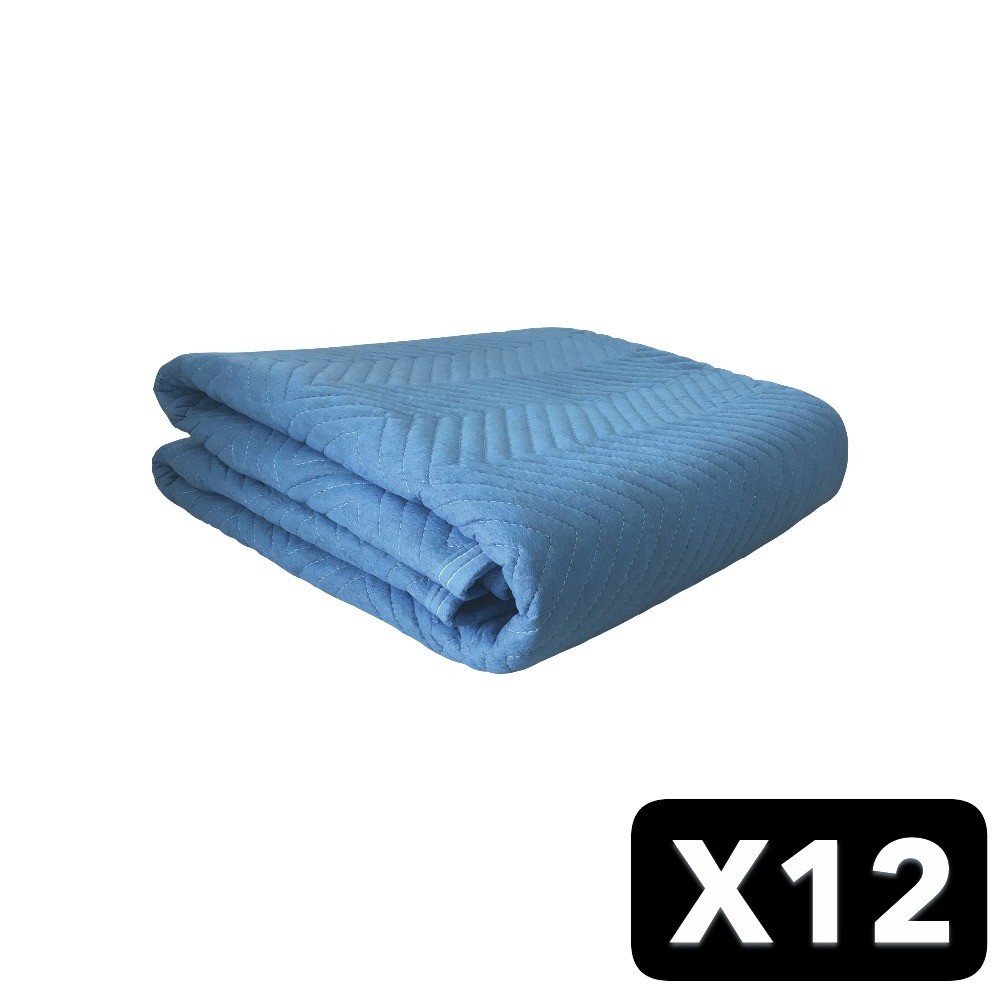Moving Blankets PACK OF 12 – Non‑Woven 80 In. X 72 In. Furniture Protection Pads