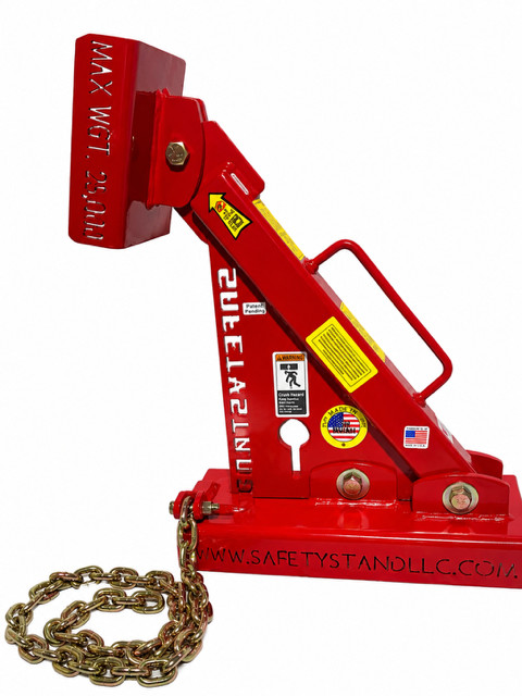 Safety Stand | Standard Dump Truck support Brace Fixed Lower Saddle 25000 Ib USA