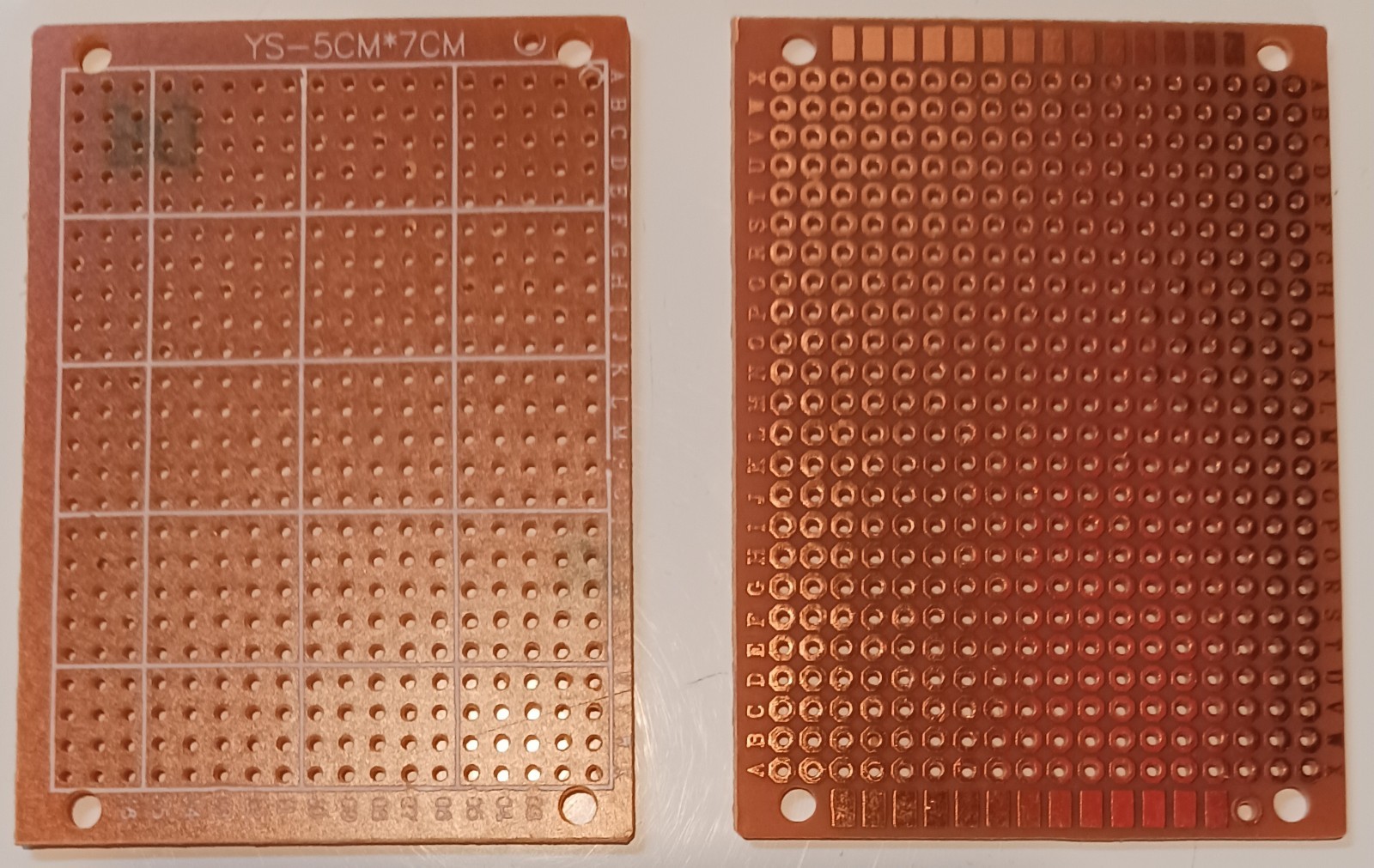 2 prototype circuit boards 7 x 5 cm PCB FREE SHIPPING