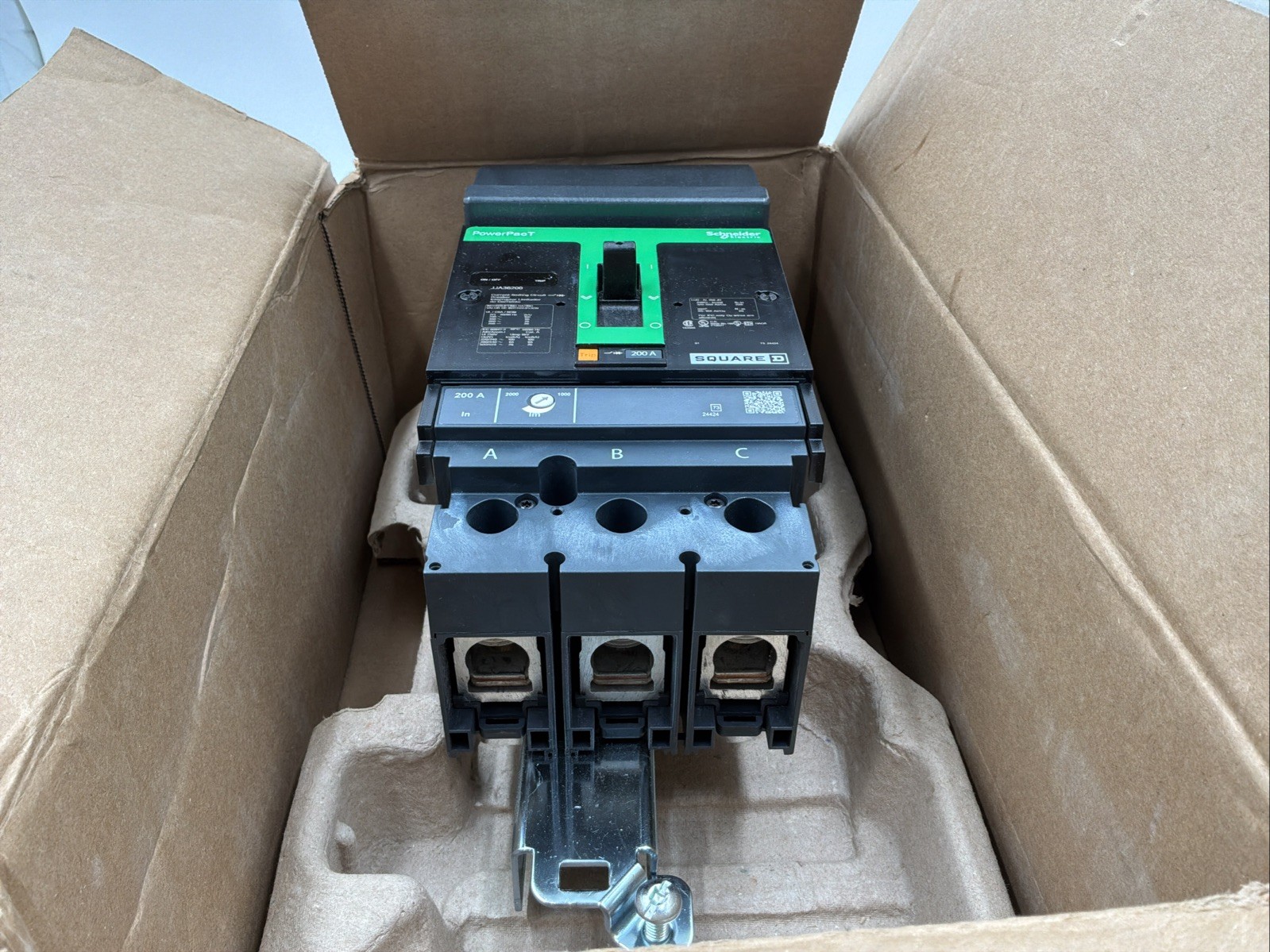 Square D JJA36200 200A 3 Pole 600V I-Line Power-Pact Circuit Breaker NEW IN BOX