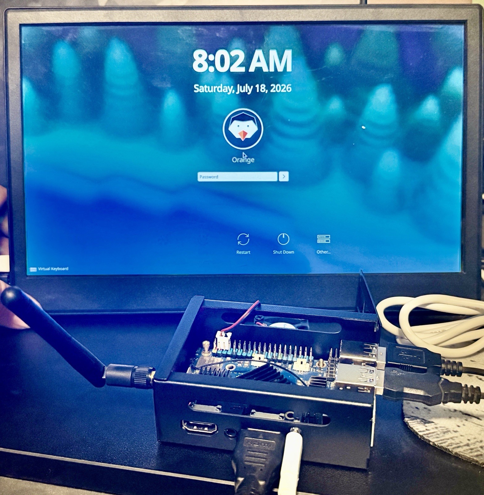 Orange Pi 5 Pro 16gb With 256 Sandisk XC SD Card, Case, Antenna, Fan,Rockchip AI