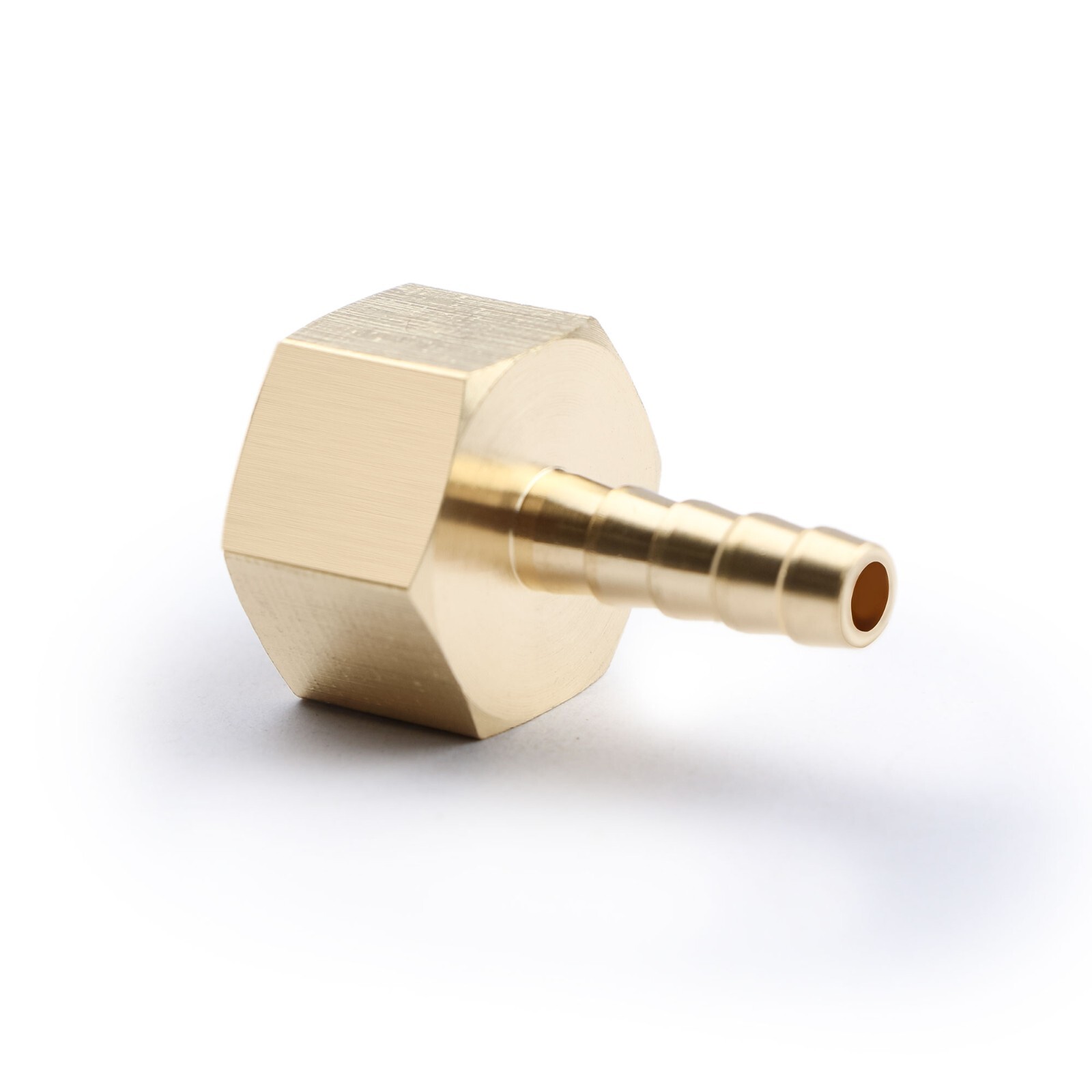 U.S. Solid 3pcs Brass Hose Fitting Pipe Adapter 1/4″ Barb To 3/8″ NPT Female