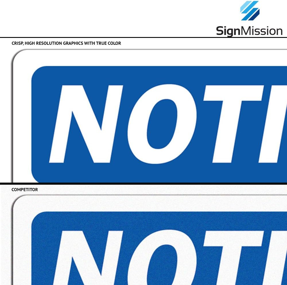 OSHA Notice Sign – Notice Property Patrolled by Armed Security Guard | Rigid Pl