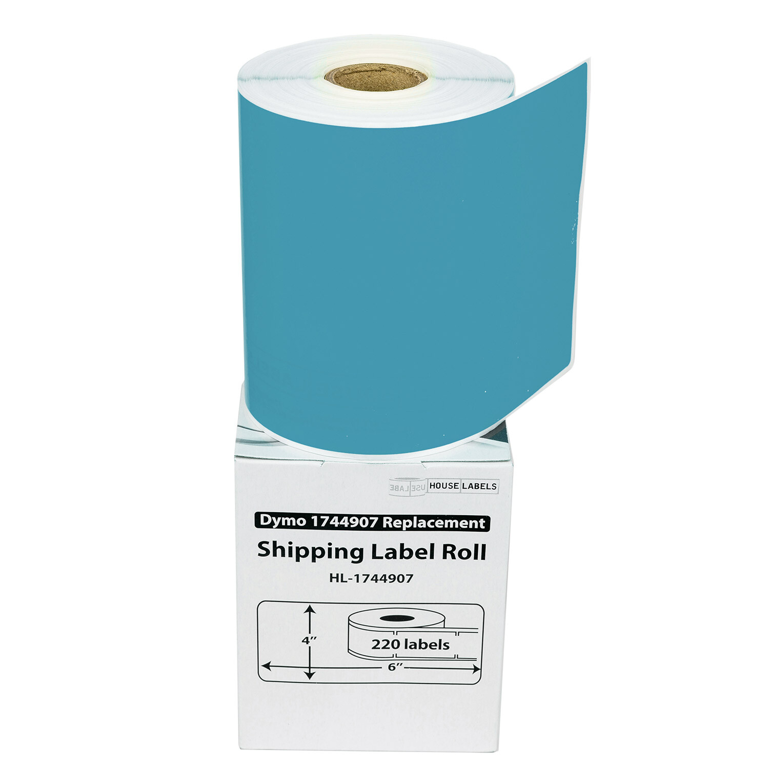 DYMO LW 1744907 BLUE 4XL 4×6 4″x6″ – TWO (2) Rolls All-Purpose Labels FREE SHIP