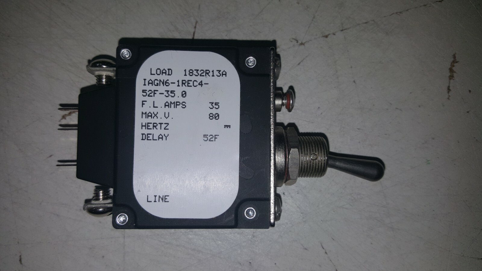 Sensata Technologies Airpax IAGN6-1REC4-52F-35.0 Circuit Breaker (bulk sale)