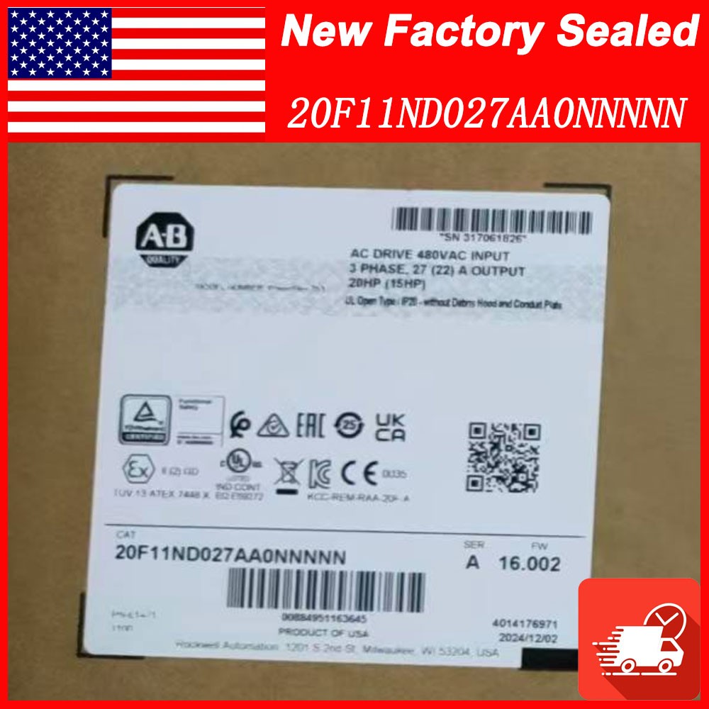Unbrand 20F11ND027AA0NNNNN New Sealed AB 20HP PowerFlex